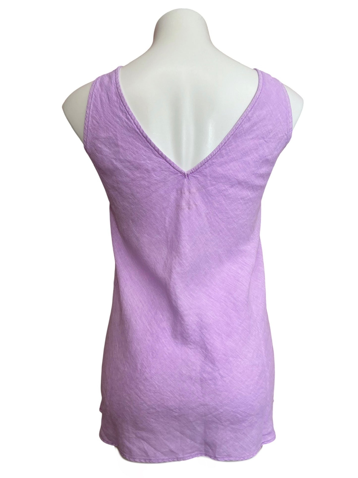 Lilly Pulitzer NWT Florin Sleeveless Linen Top Purple Iris - Size XL