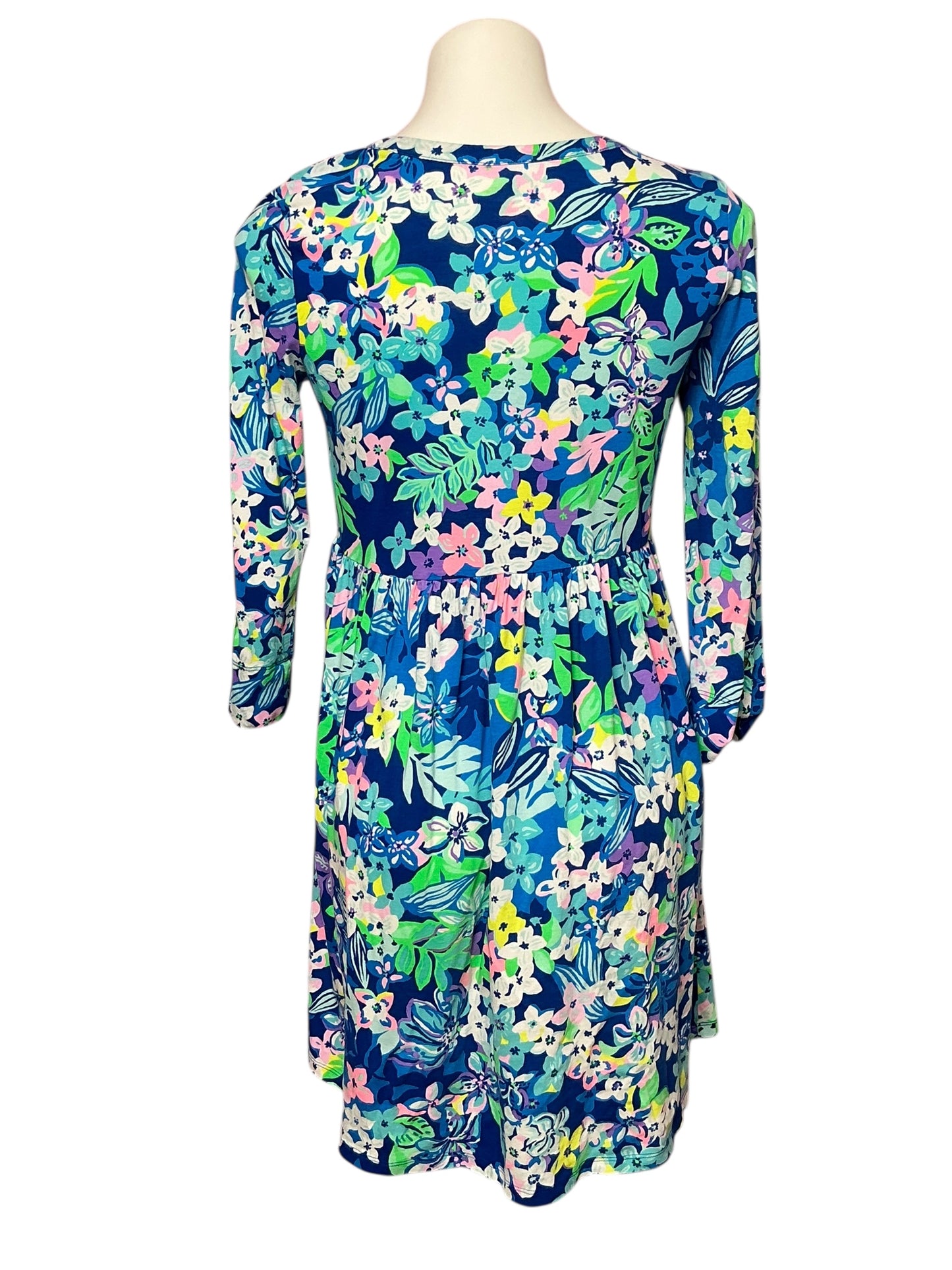Lilly Pulitzer Loran Dress - Social Sunset Borealis Blue - Size S
