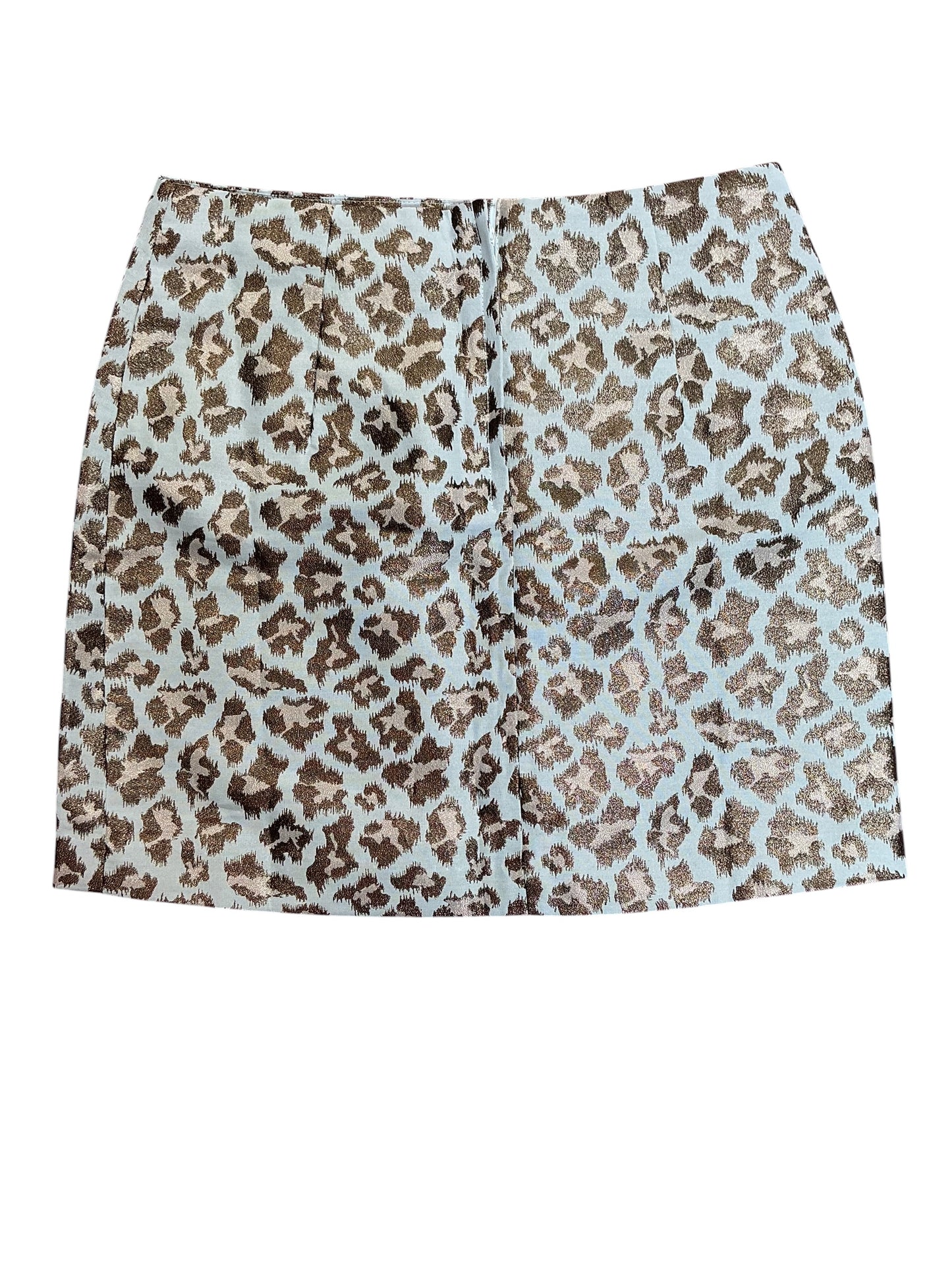 Lilly Pulitzer NWT Adler Skirt Gold Metallic Leopard Jacquard - Size 6
