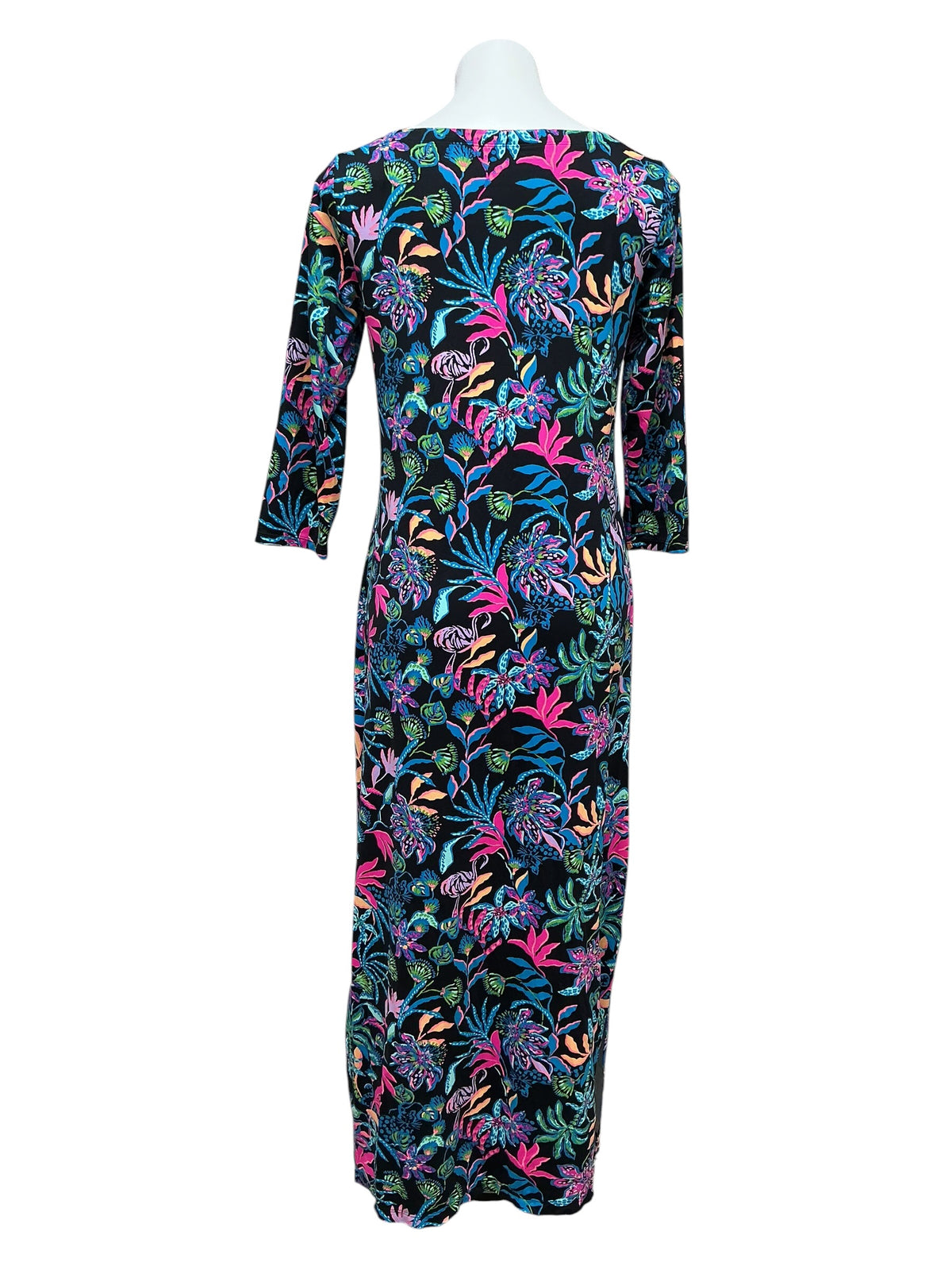 Lilly Pulitzer Seralina Maxi Dress Onyx Paradise Glow - Size M