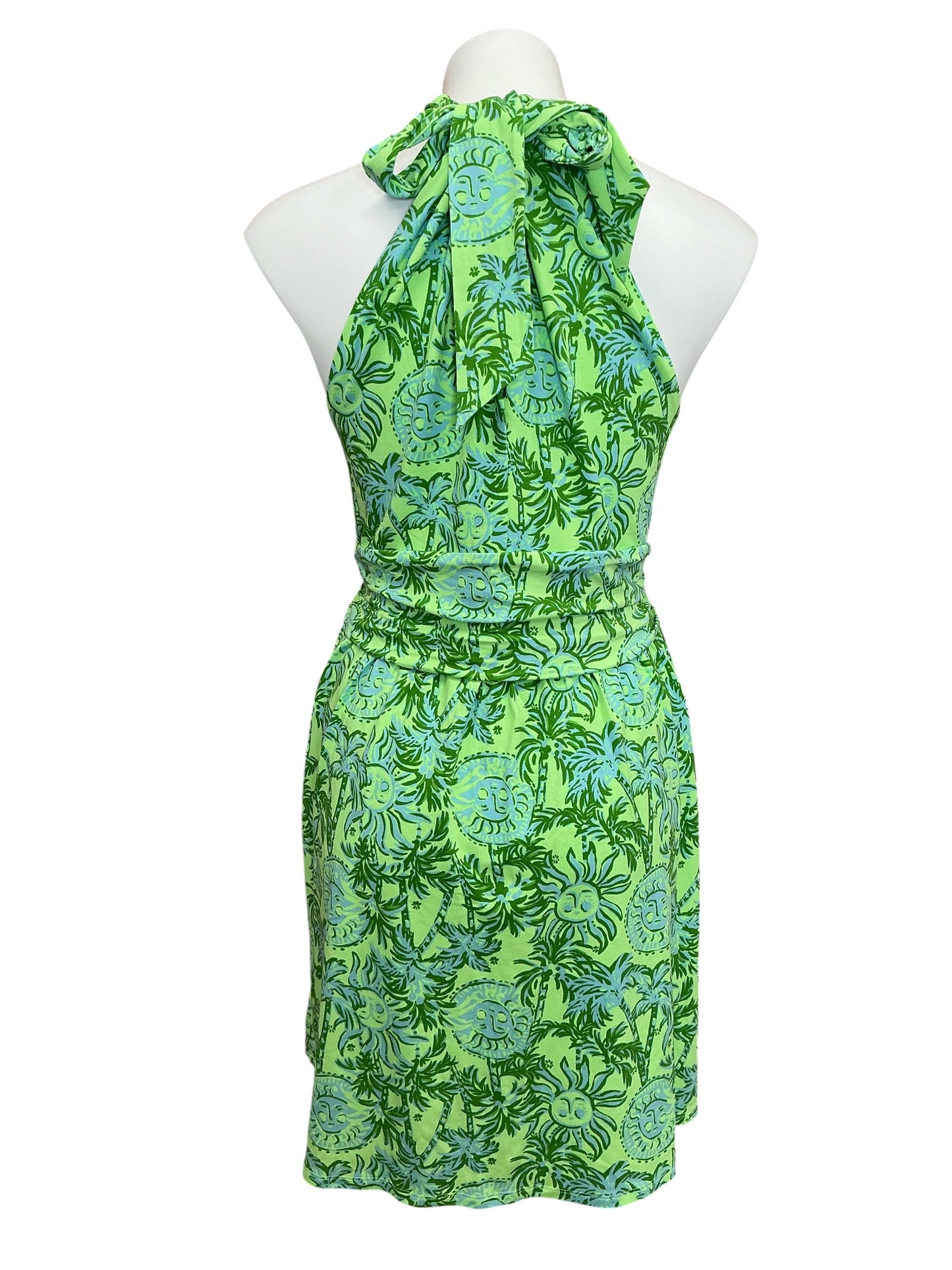 Lilly Pulitzer NWT Montecito Skirted Romper Cool Mint Catchin Rays - Size XL