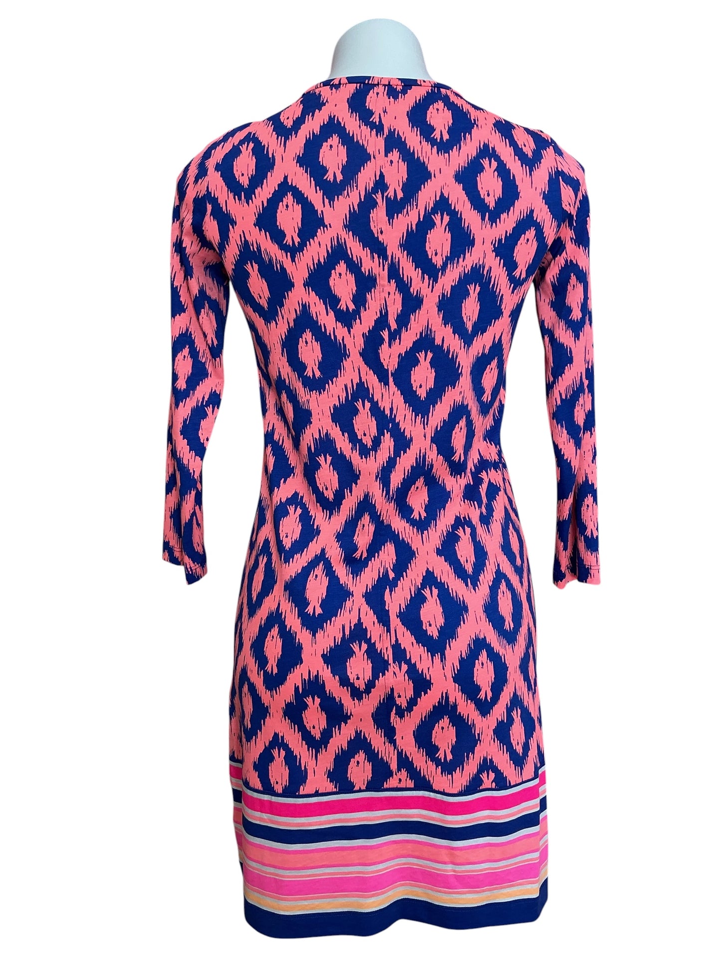 Lilly Pulitzer Beacon Dress Bomber Blue Little Fish Chase - Size XS