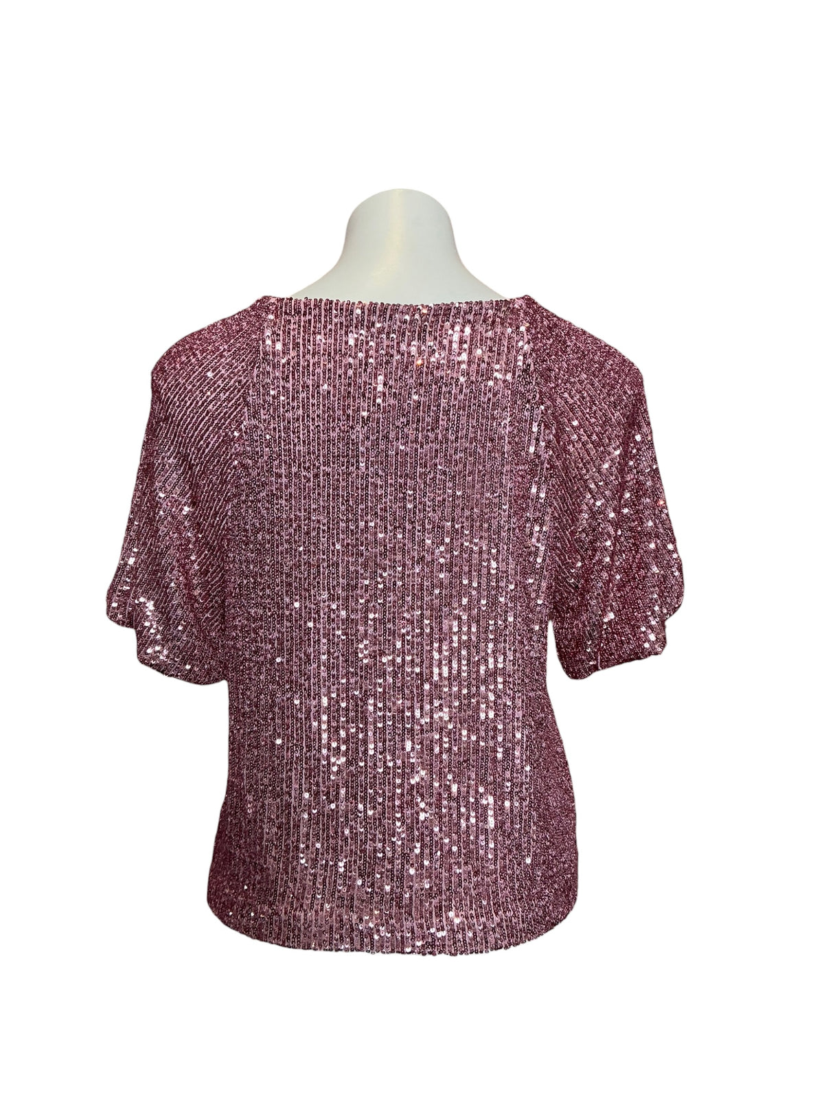 Lilly Pulitzer NWT Cressida Knit Top Conch Shell Pink Treasure Box Sequin - Size XXS