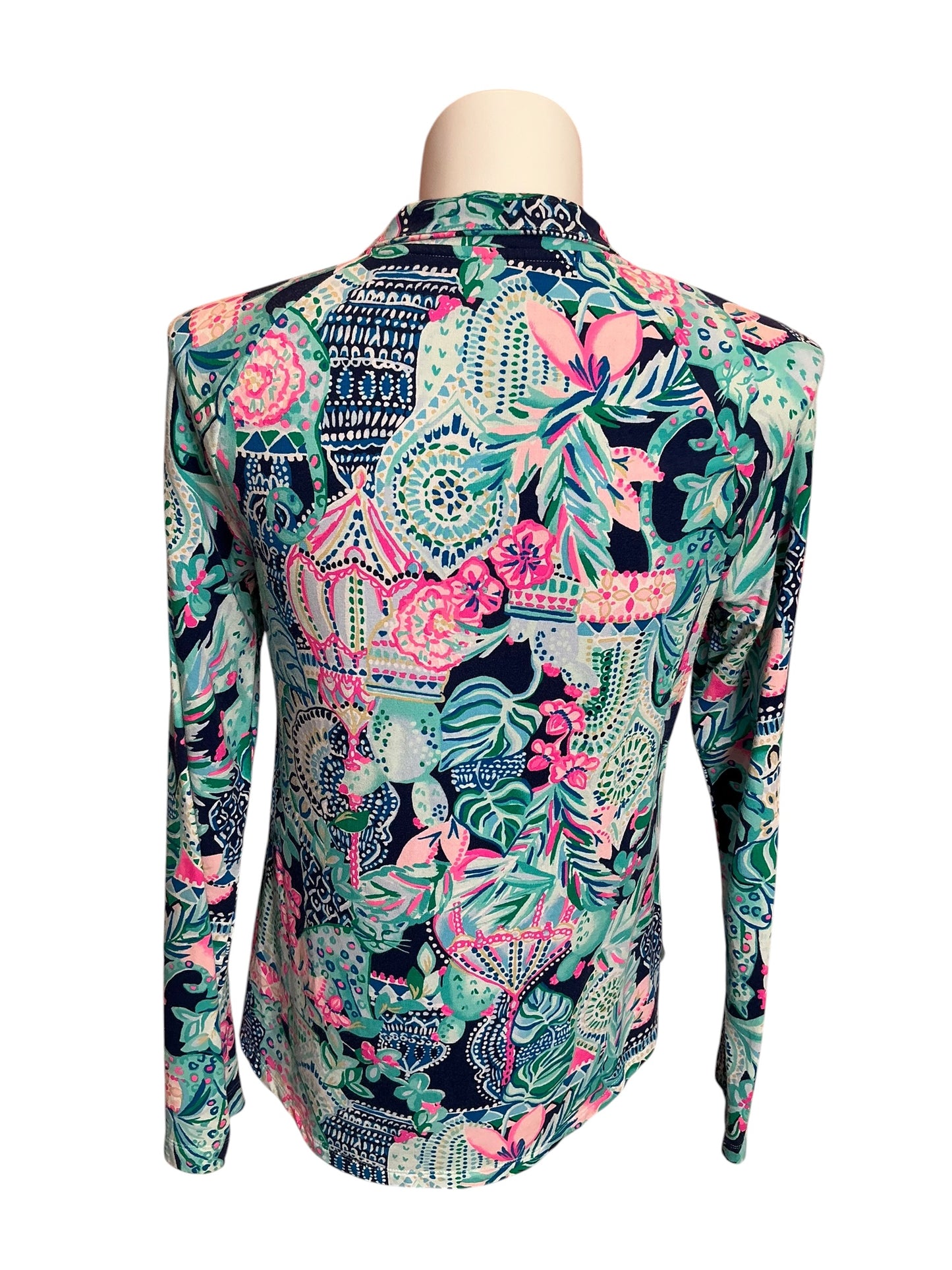 Lilly Pulitzer Edgewater Popover Lookin' Sharp - Size L