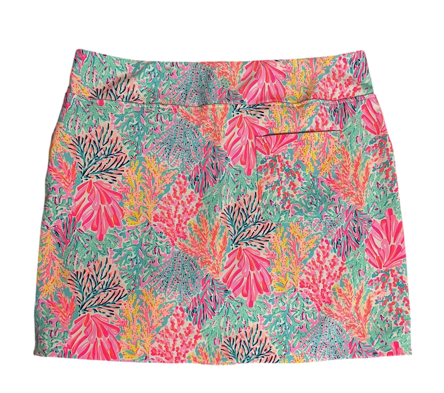 Lilly Pulitzer Luxletic Monica Skort UPF 50+ Multi Splashdance Golf - Size 14