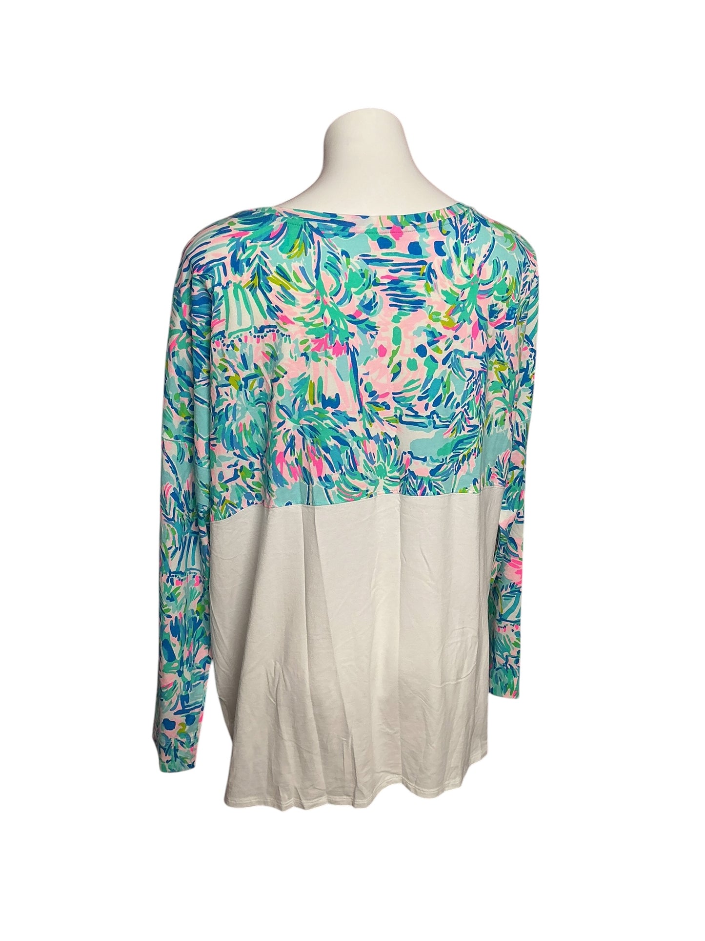 Lilly Pulitzer NWT Finn Top Blue Ibiza Cabana Cocktail - Size XXL