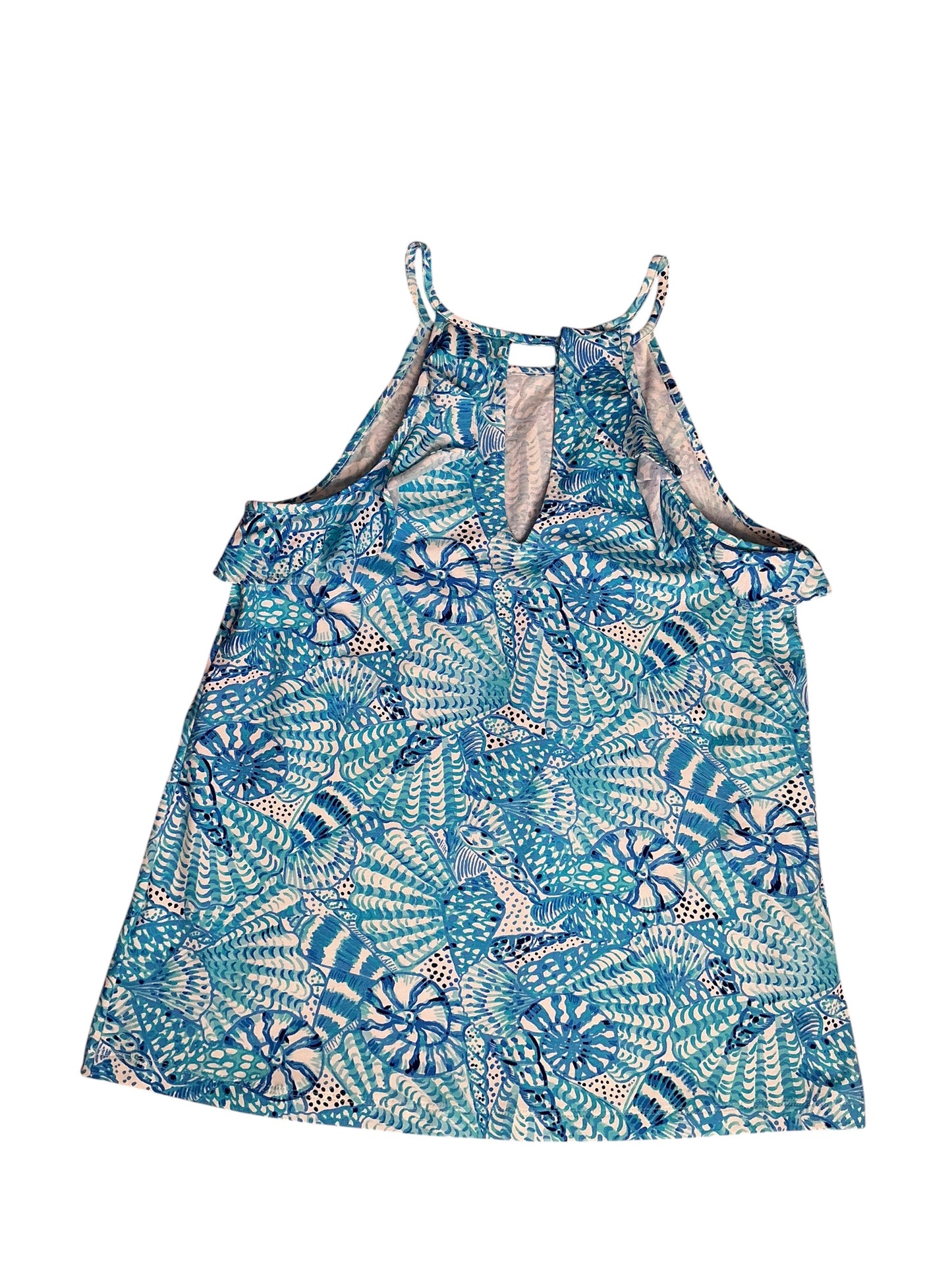 Lilly Pulitzer Billie Halter Tank Top Amalfi Blue By The Seashore - Size XXS