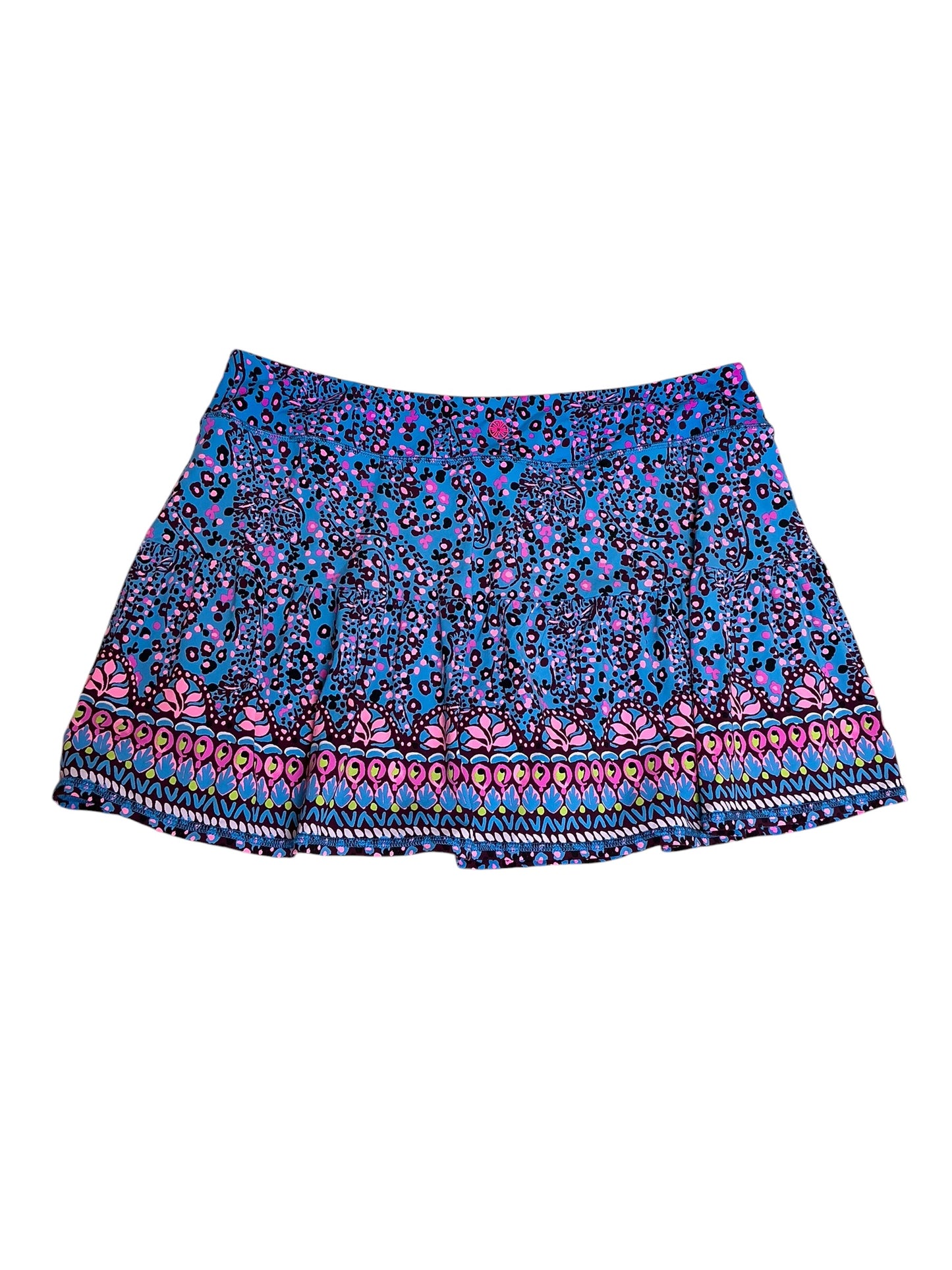 Lilly Pulitzer Luxletic Active Gardenia Skort Growl and Prowl - Size L