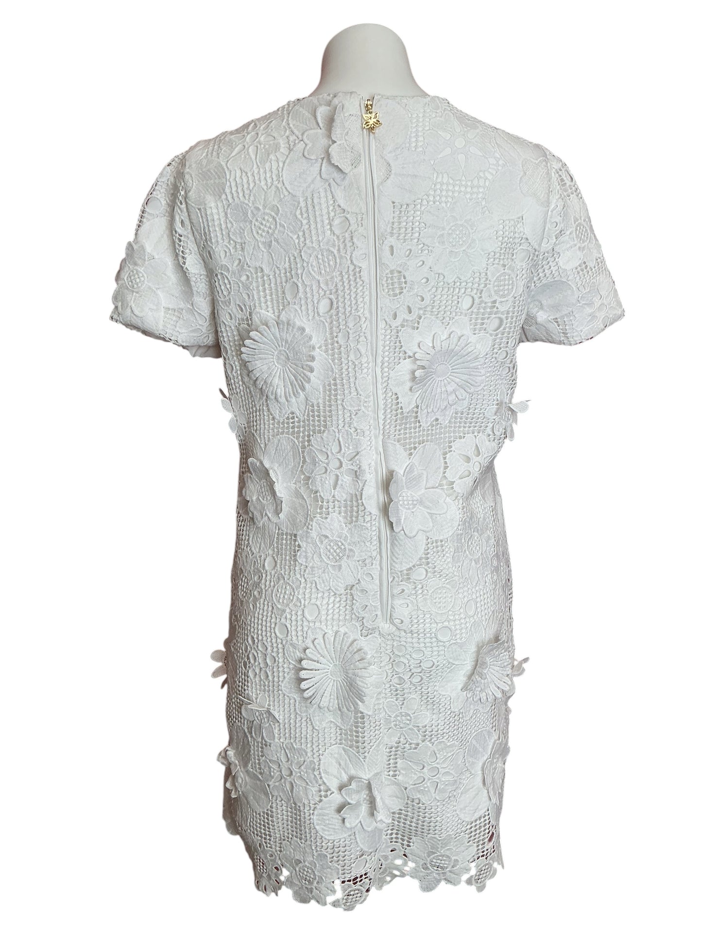 Lilly Pulitzer NWT Malena Lace Dress Resort White Passion Flower 3D Lace - Size 6
