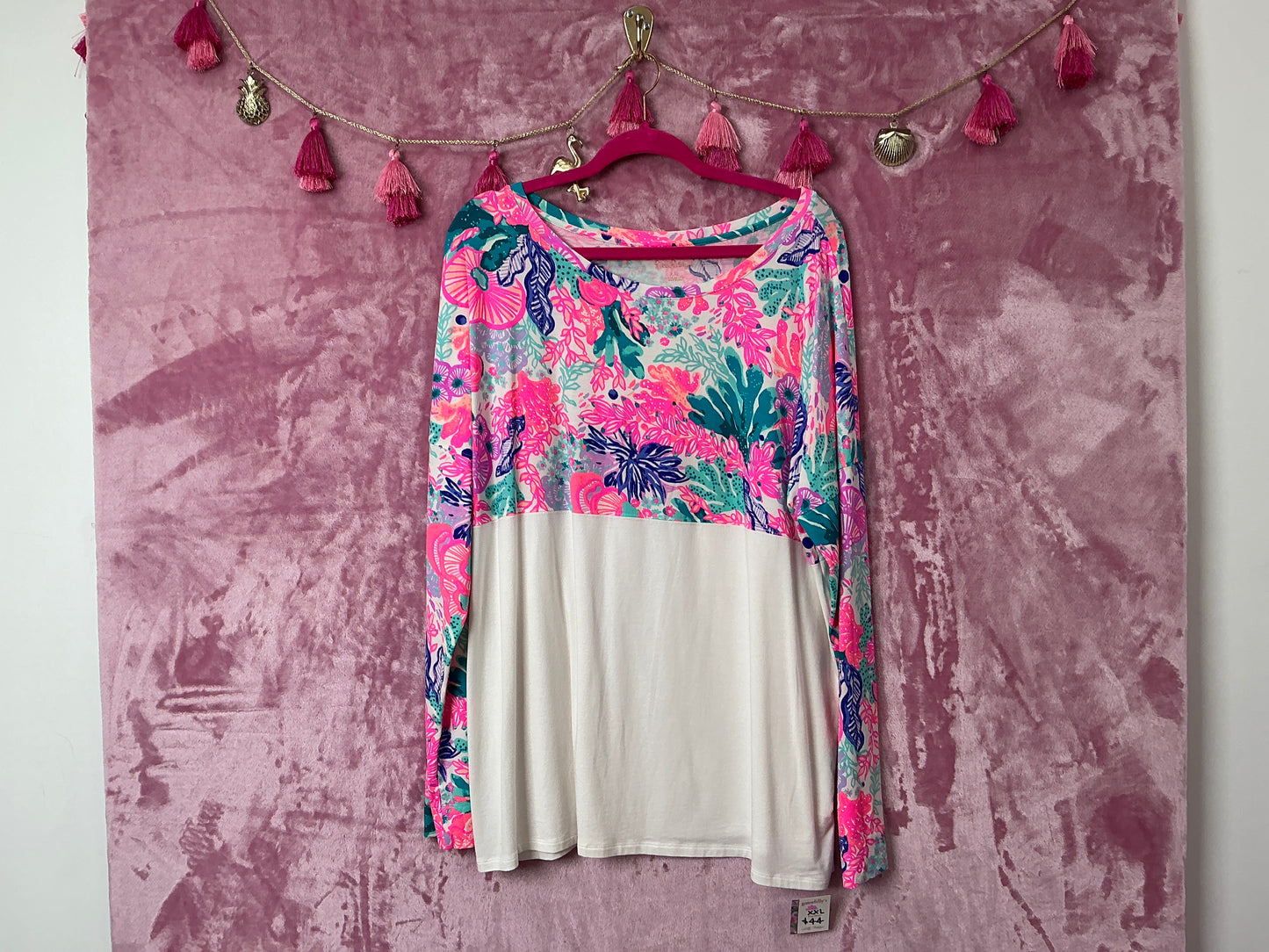 Lilly Pulitzer Long Sleeve Top - Size XXL