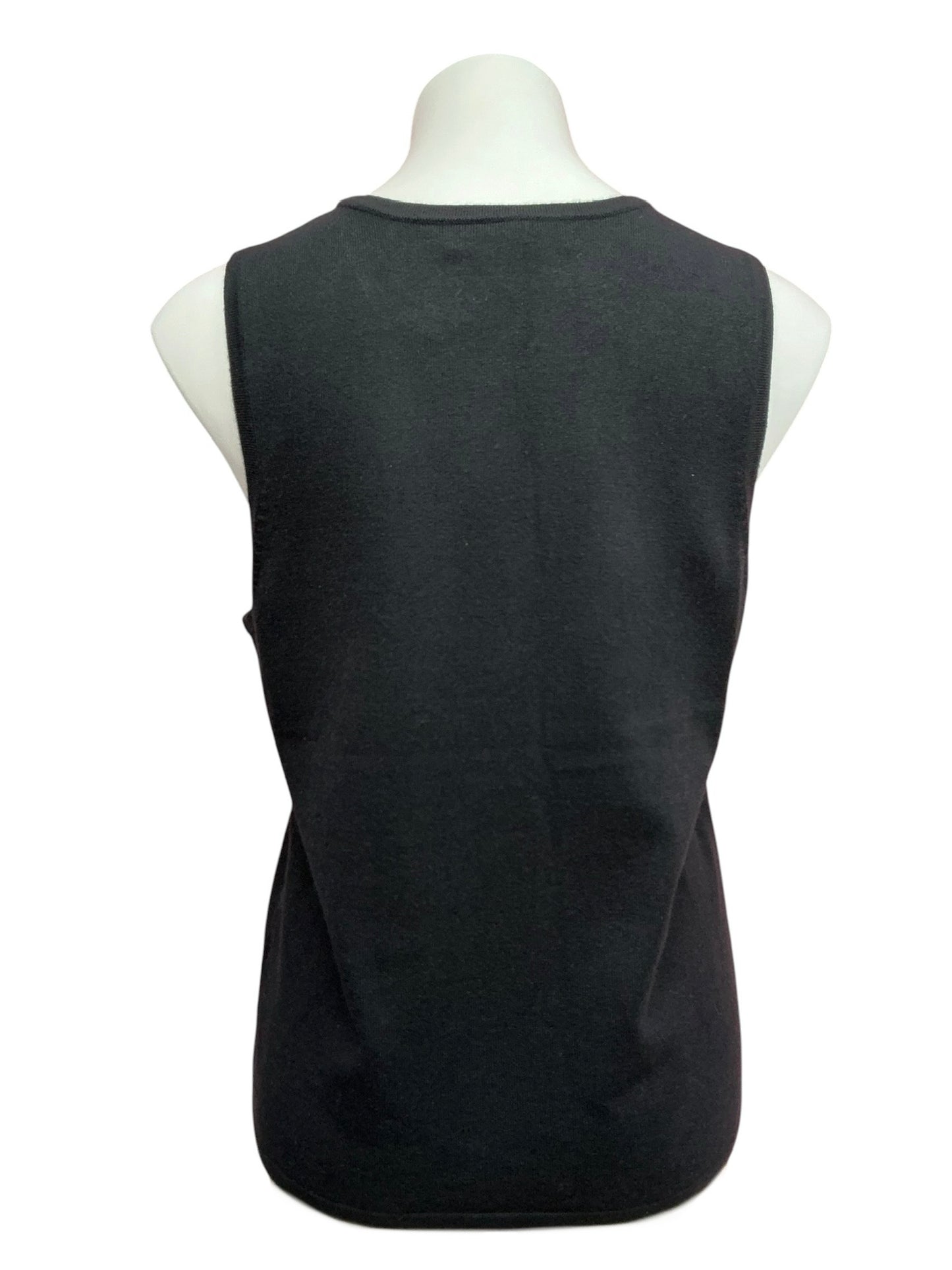 Lilly Pulitzer Nariah Sweater Tank Top Onyx Black - Size L