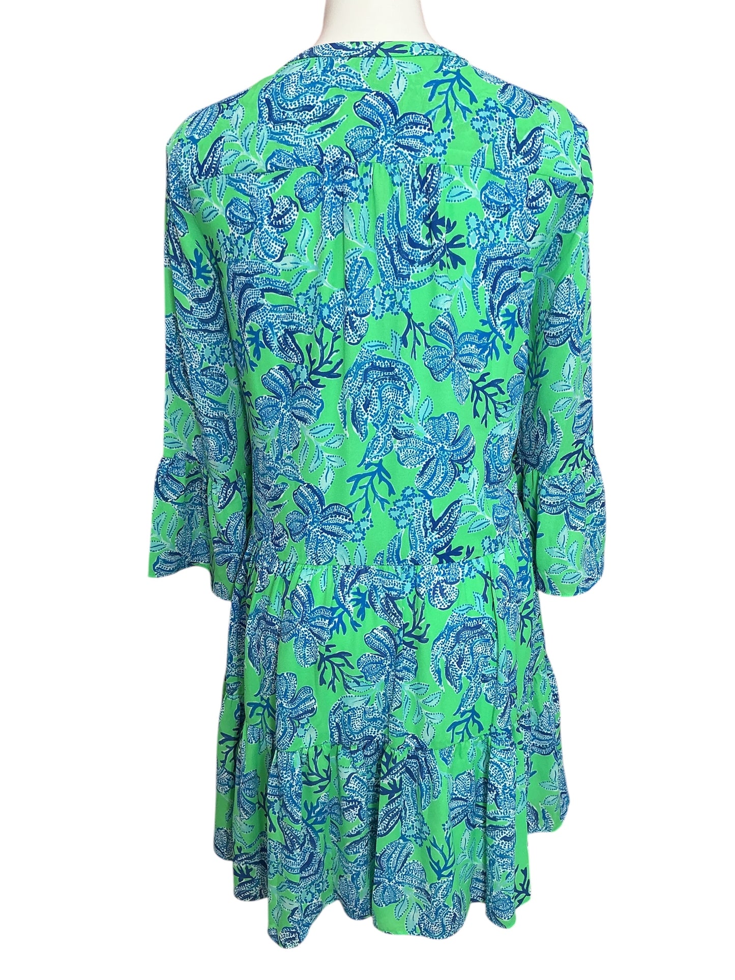 Lilly Pulitzer Gabriel Tunic Cabana Green Keepin It Reel - Size 10