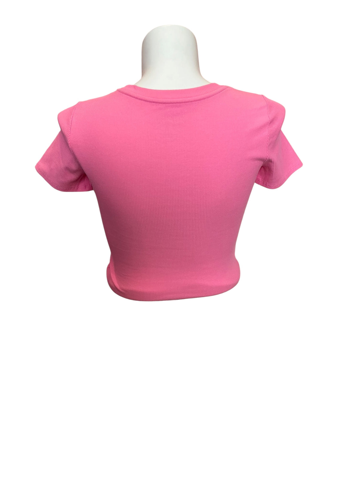 Lilly Pulitzer Etta Ribbed Tee Parigi Pink - Size S