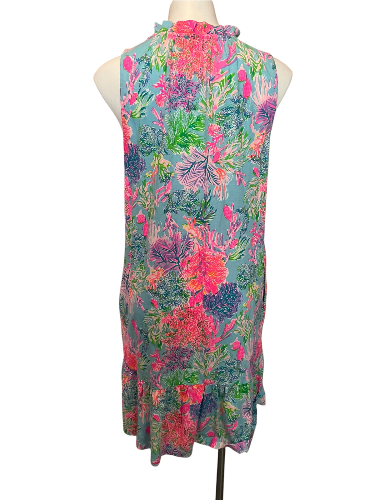 Lilly Pulitzer Malone Dress Celestial Blue Cay To My Heart - Size L