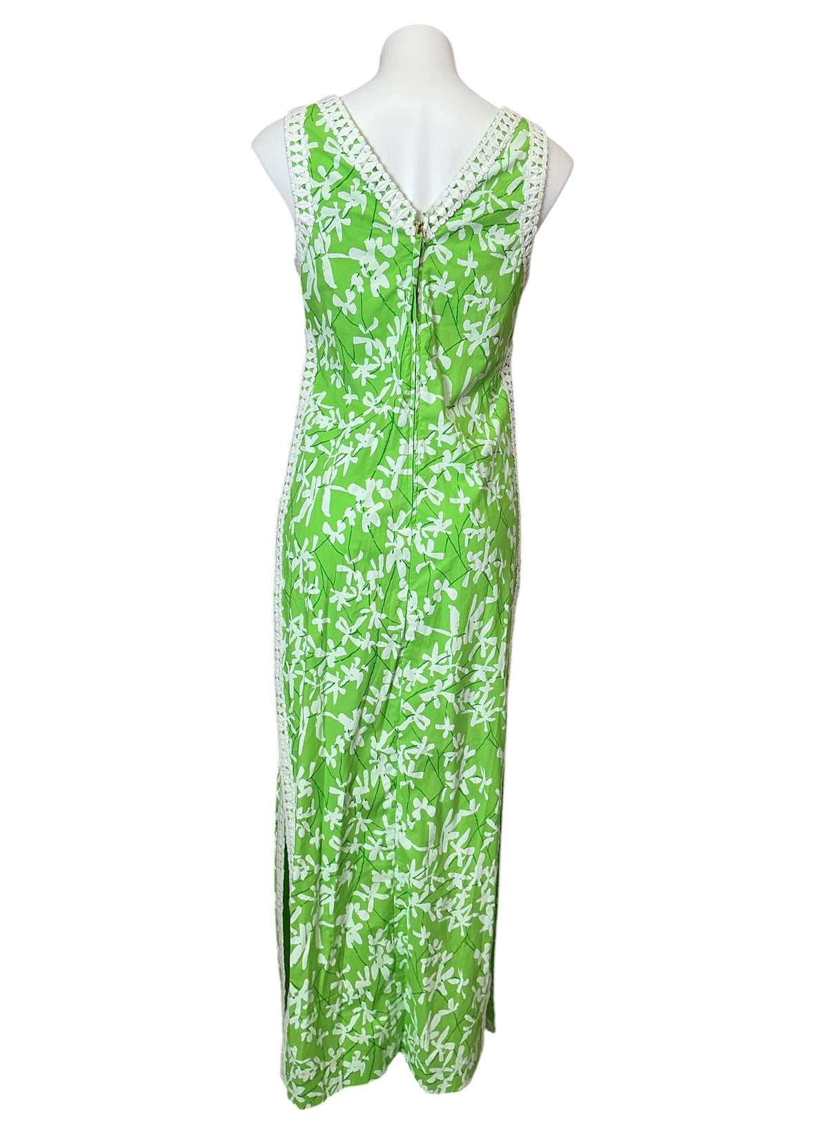 Lilly Pulitzer NWT Tina Maxi Romper Crocodile Green Lizard Overprint - Size 4