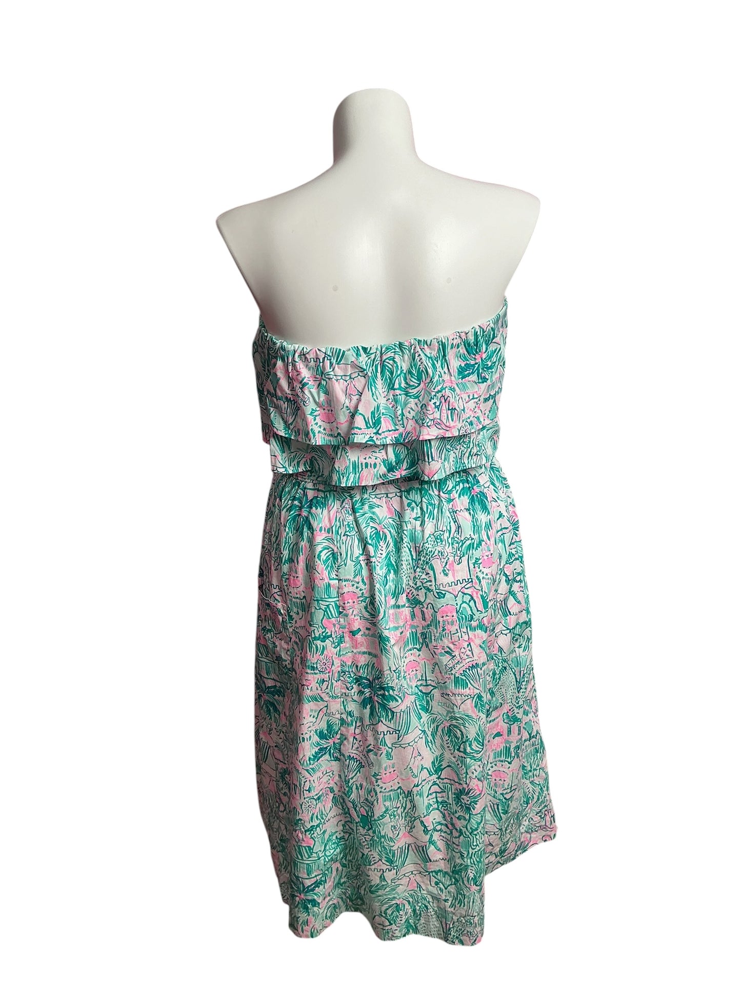 Lilly Pulitzer- Lenora Set Bright Agate Green Colorful Camelflage Size 12
