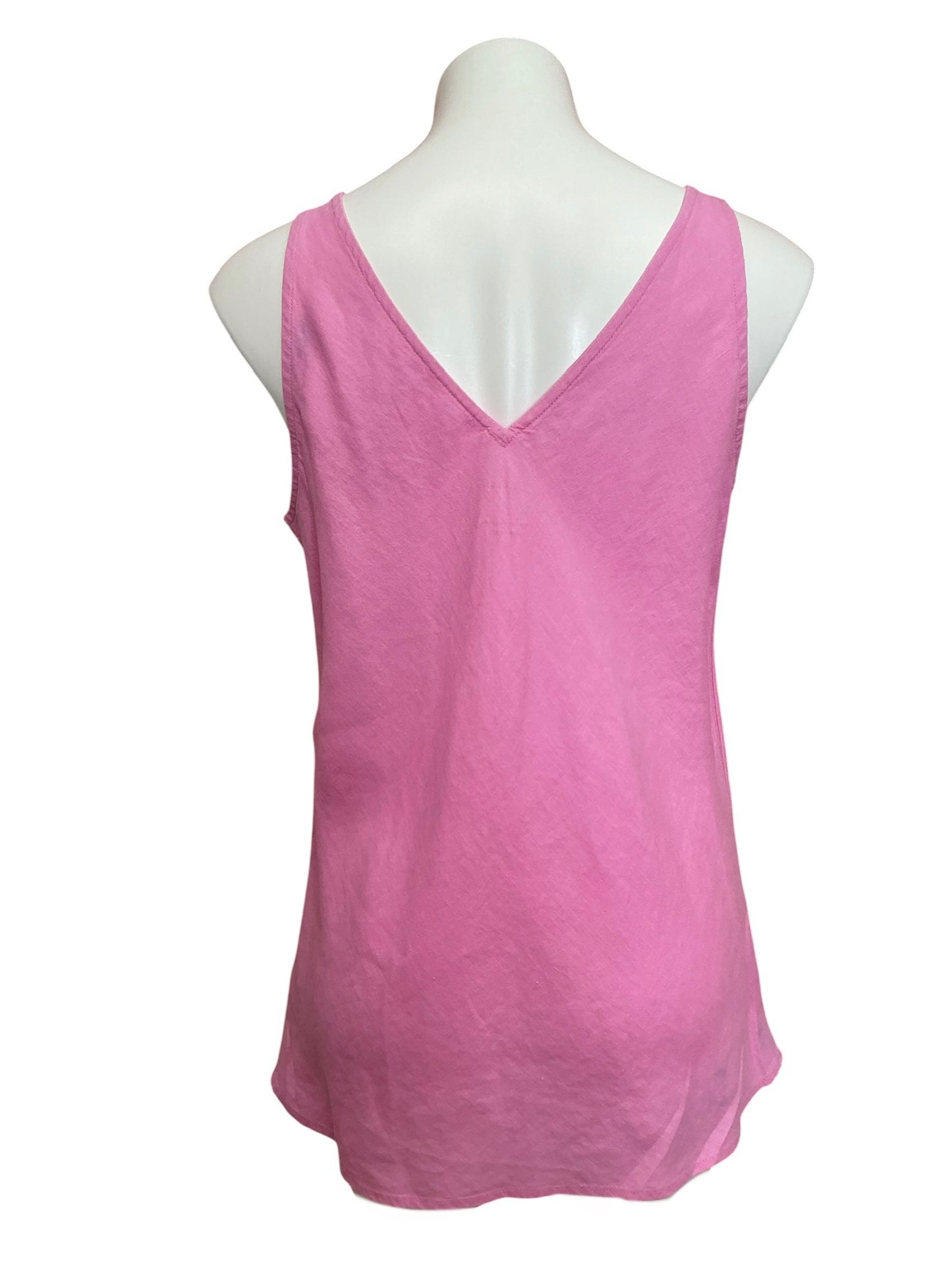 Lilly Pulitzer Florin Sleeveless Linen Tank Top Lilac Rose - Size S