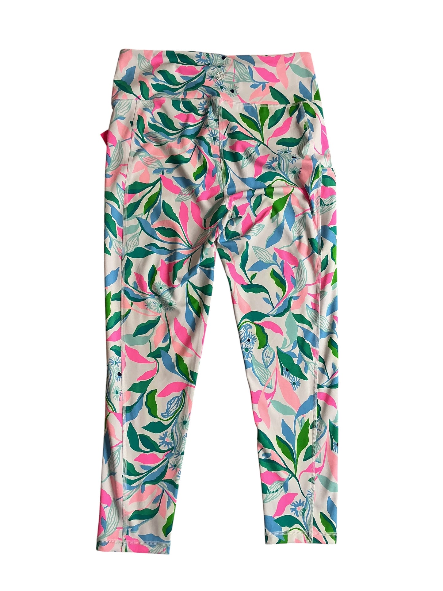 Lilly Pulitzer NWT Weekender High Rise Midi Legging Resort White Holding Court - Size L