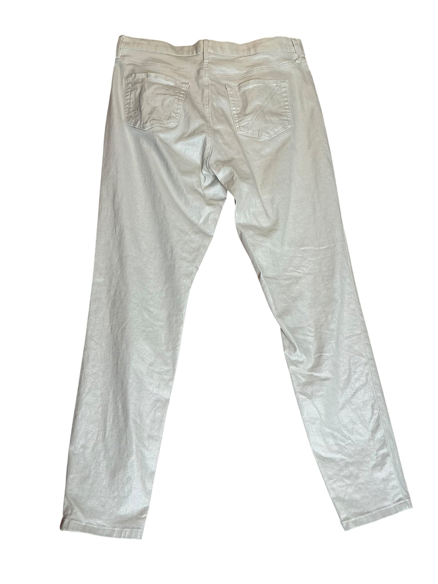 Lilly Pulitzer Eagan High Rise Skinny Jean Coconut Metallic - Size 14