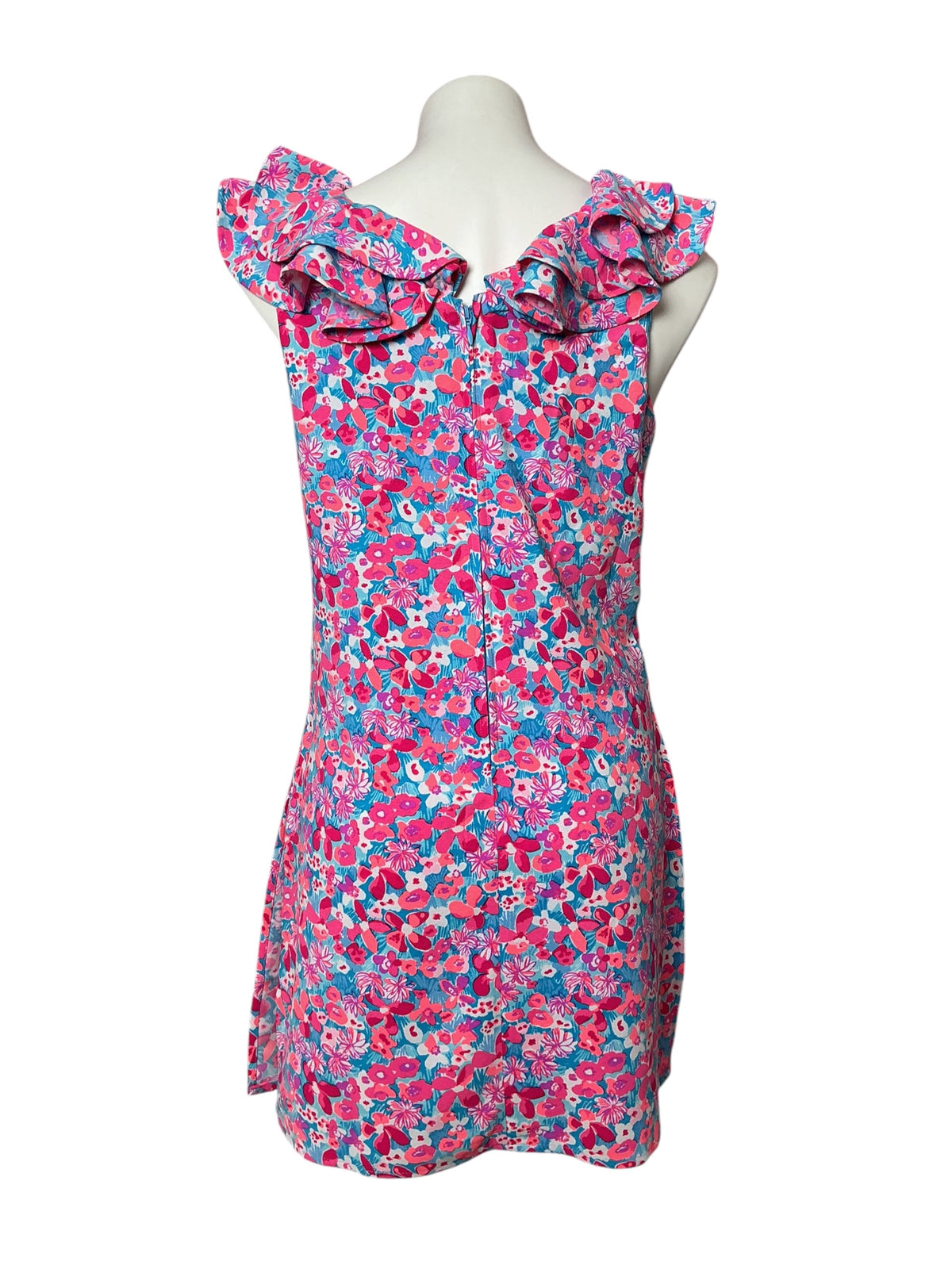 Lilly Pulitzer Linwood Ruffle Romper - Aura Pink Baby Bloomer - Size 6