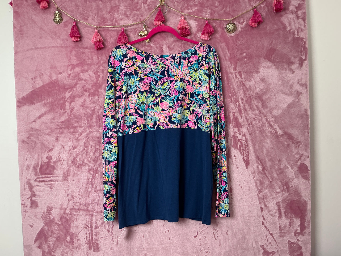 Lilly Pulitzer Long Sleeve Top - Size XL