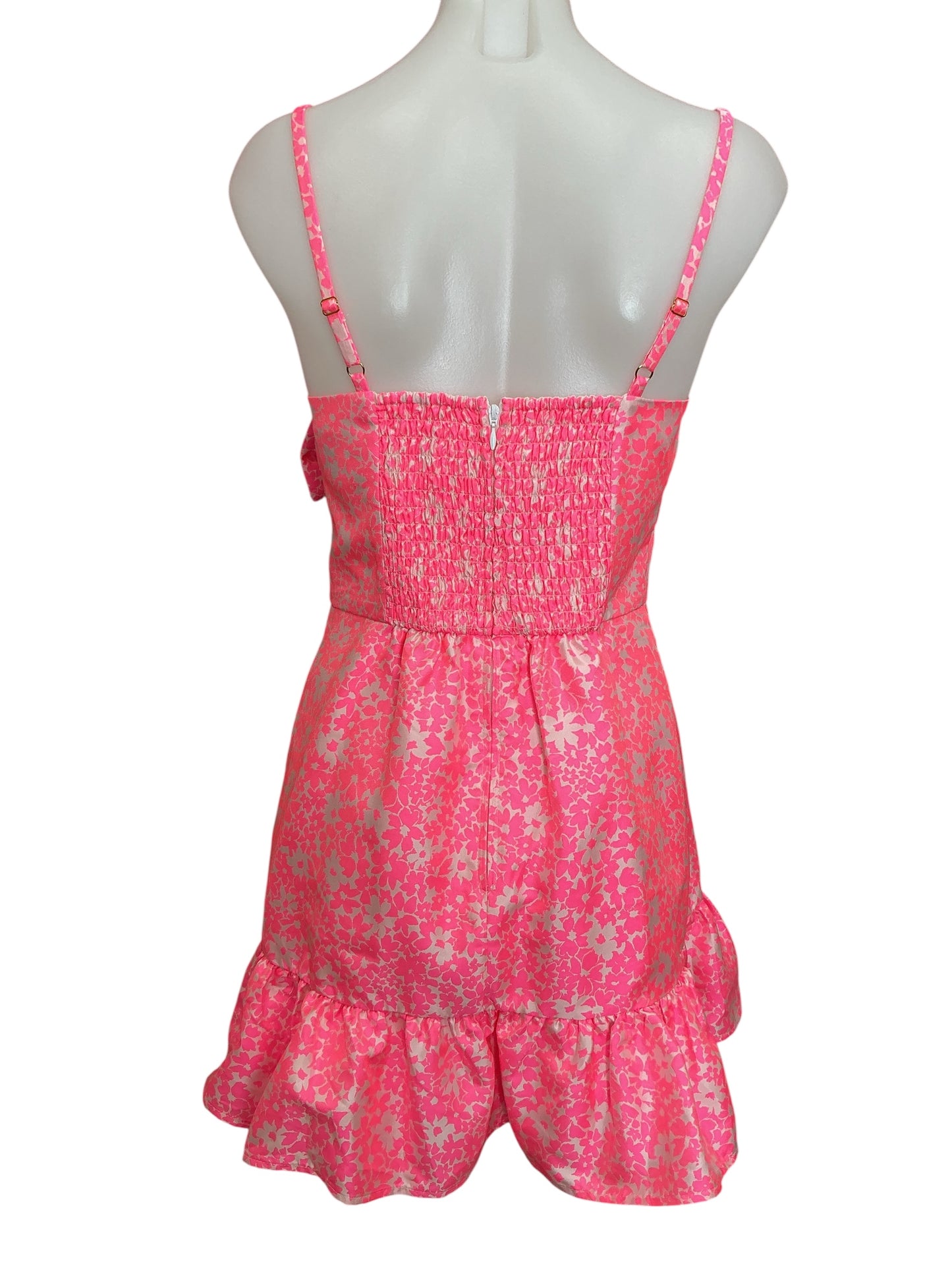 Lilly Pulitzer NWT Sutton Skirted Romper Roxie Pink Baby Blues Jacquard - Size 2