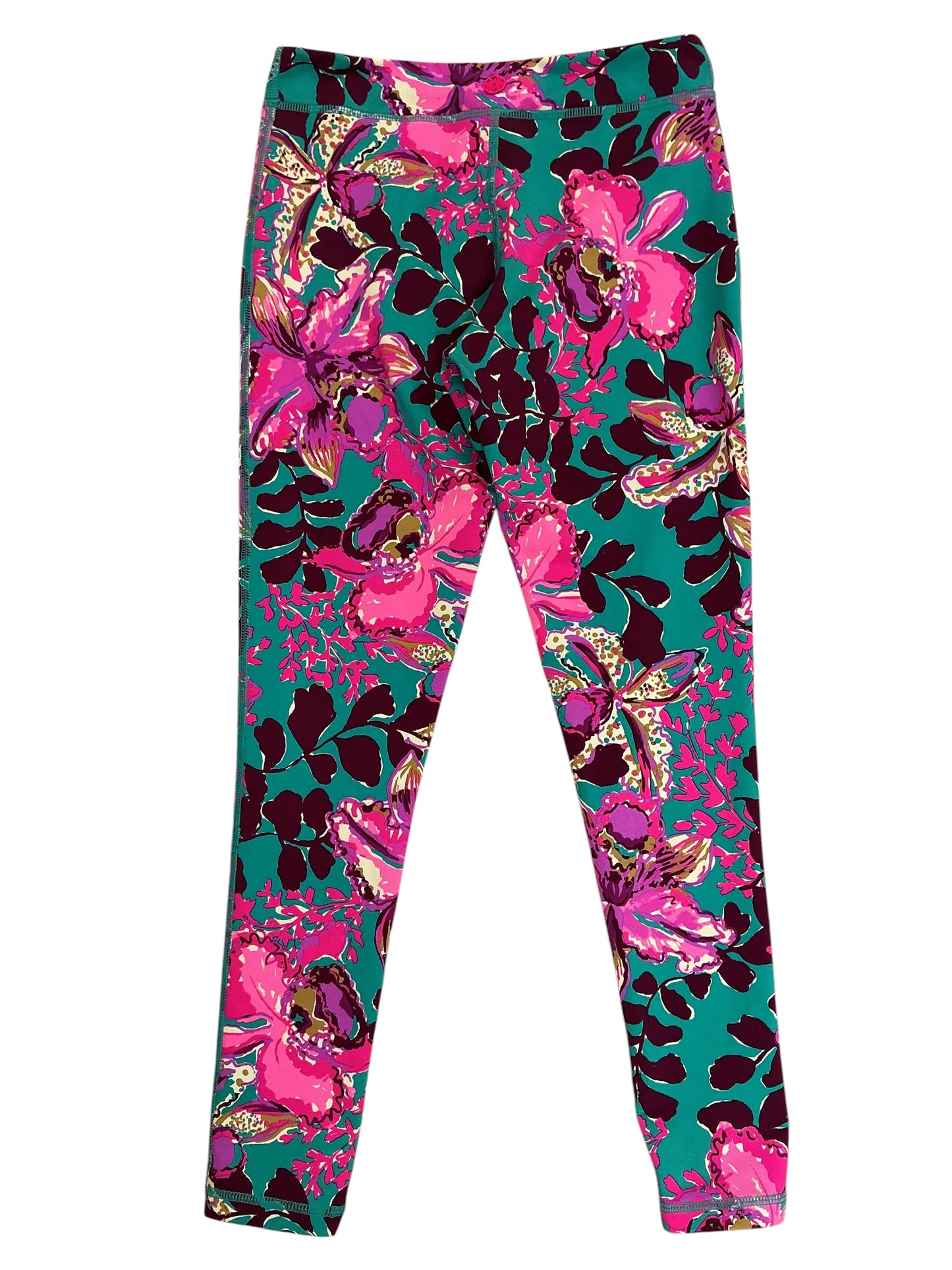Lilly Pulitzer Kids Girls Mini Weekender Leggings Blue Rhapsody Orchid You Not - Size L 8-10