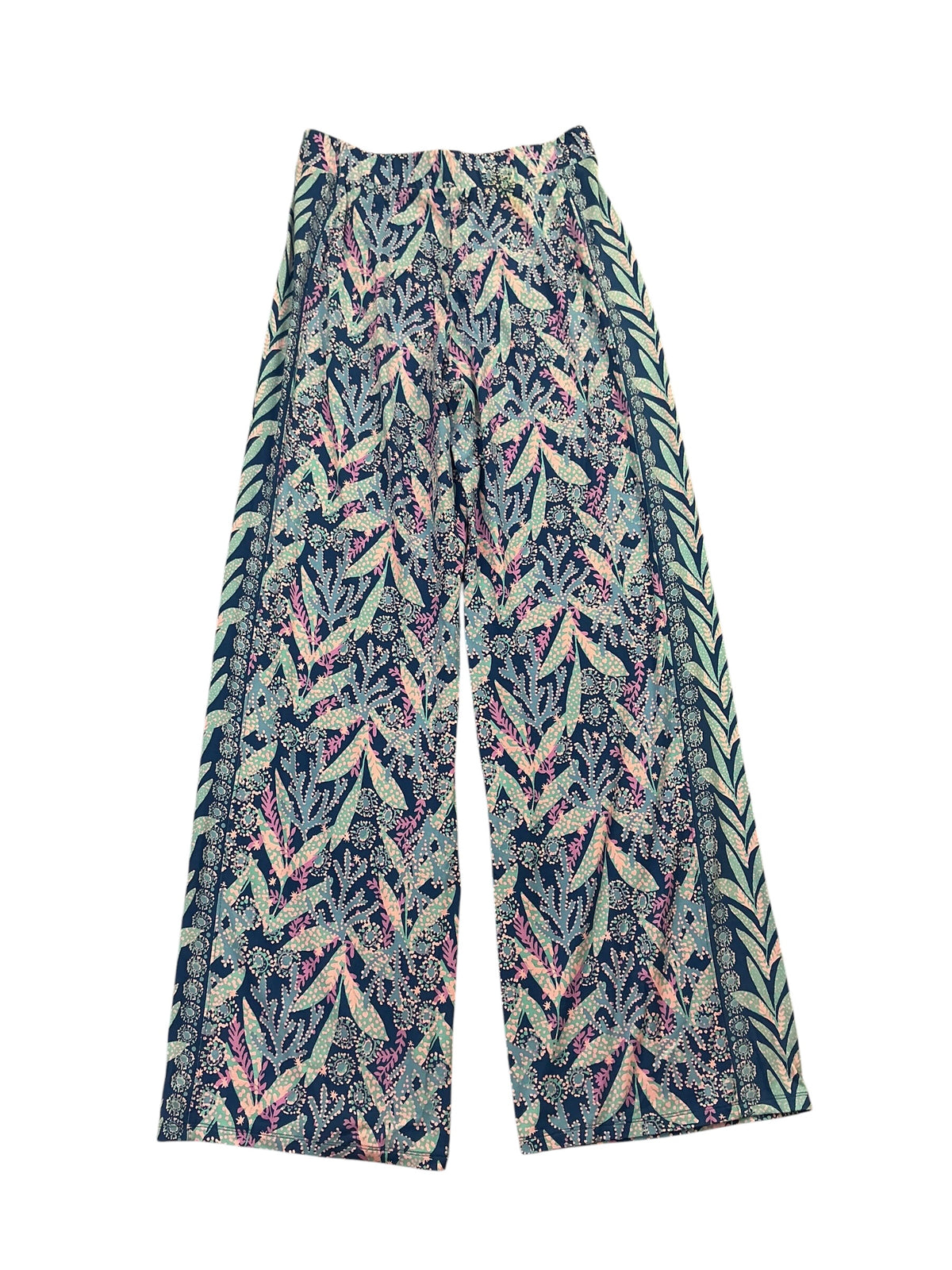 Lilly Pulitzer NWT Allena Knit Palazzo Pants Barton Blue Star Gazing Engineered - Size S