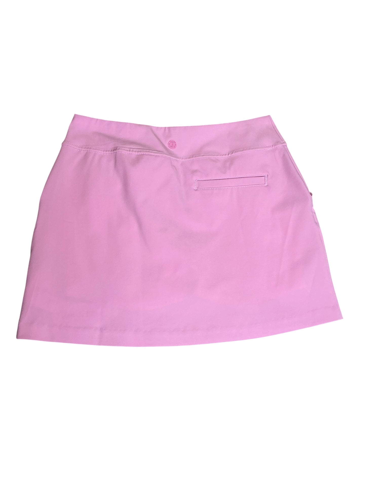 Lilly Pulitzer Luxletic Antibes Stretch Woven Golf Skort Conch Shell Pink - Size 4