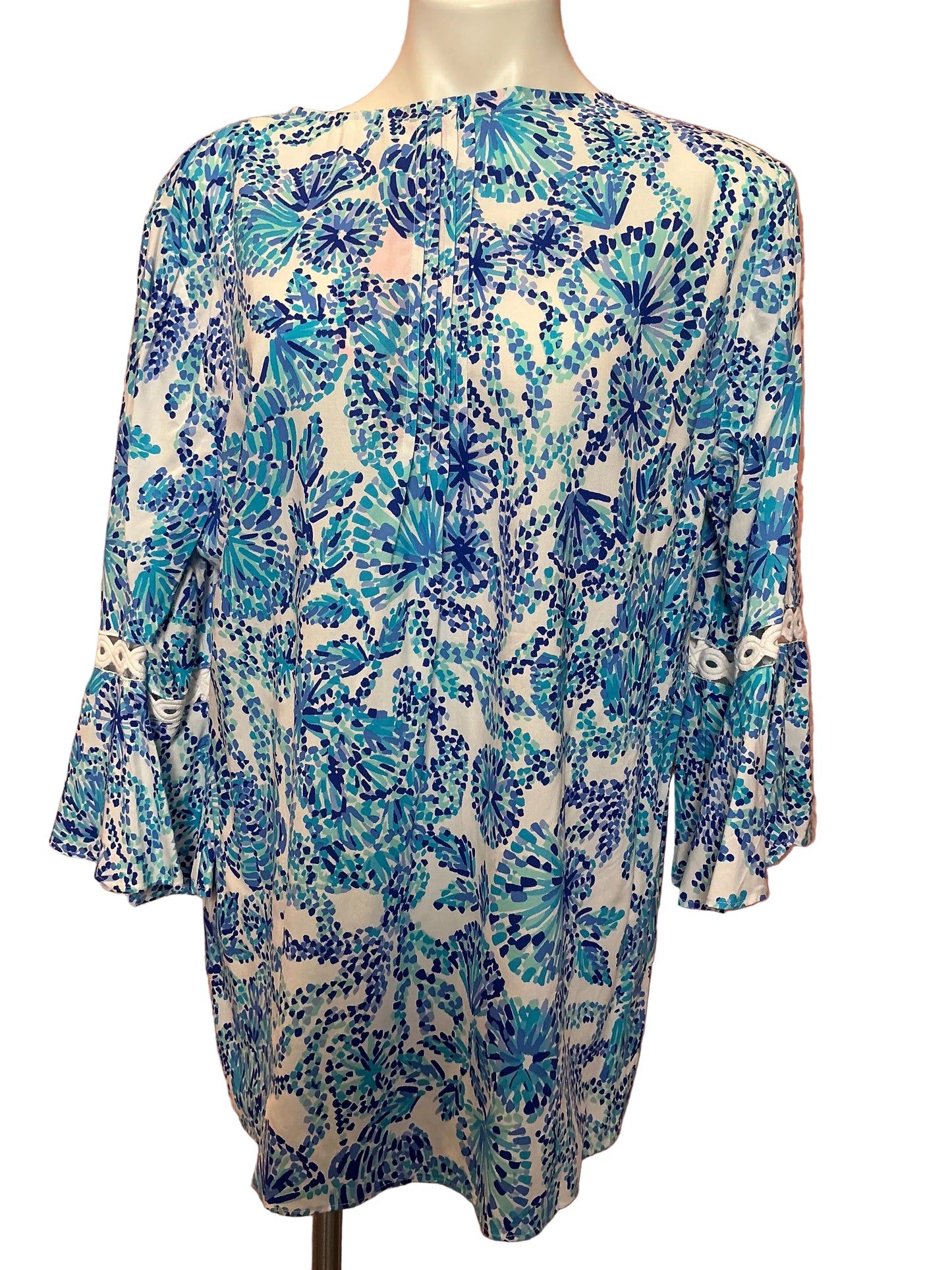 Lilly Pulitzer NWT Hollie Tunic Turquoise Oasis Shell Me You Love Me - Size XL