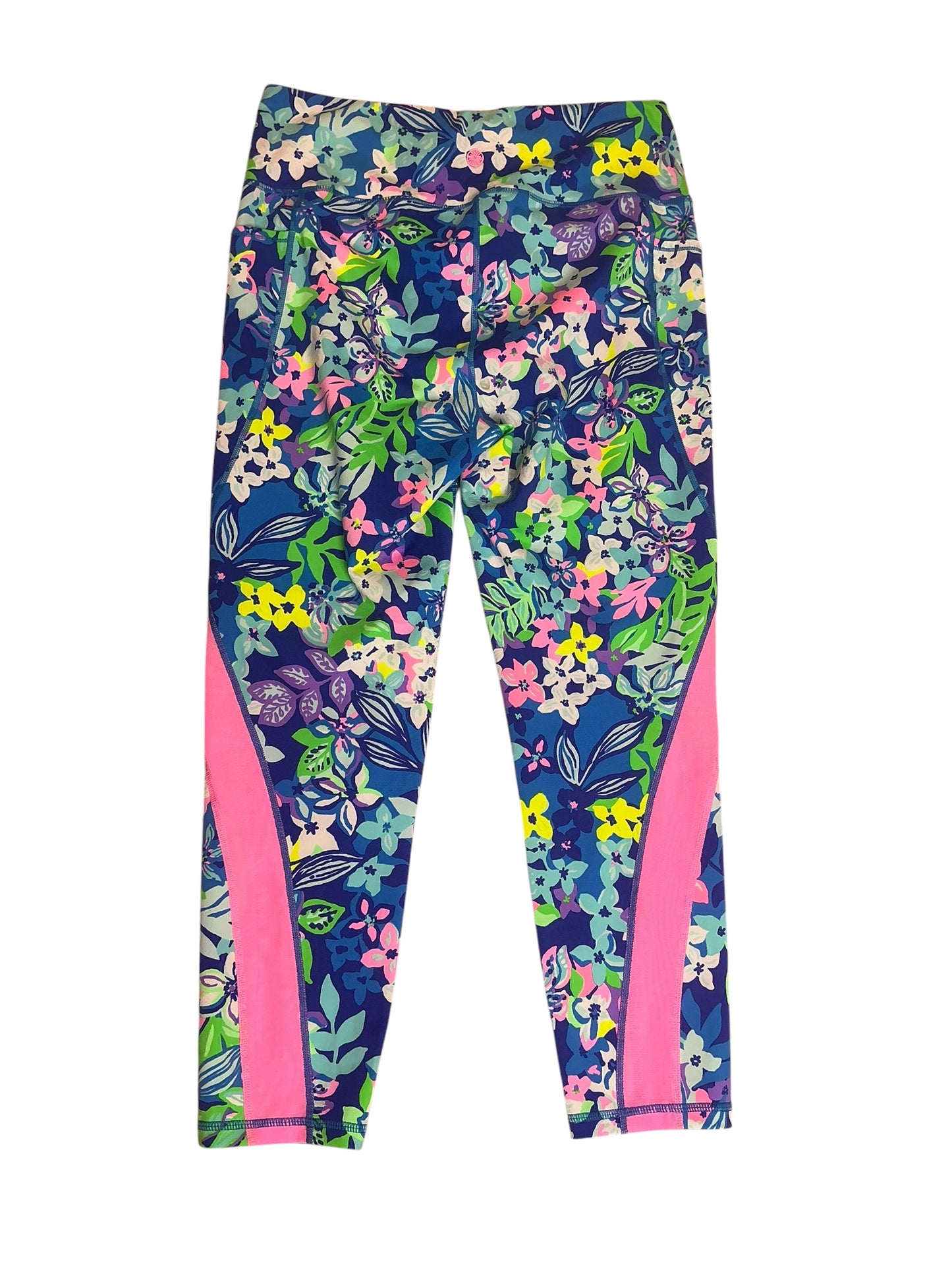 Lilly Pulitzer 50+ Luxletic 24" Weekender High Rise Midi Legging Social Sunset - Size L