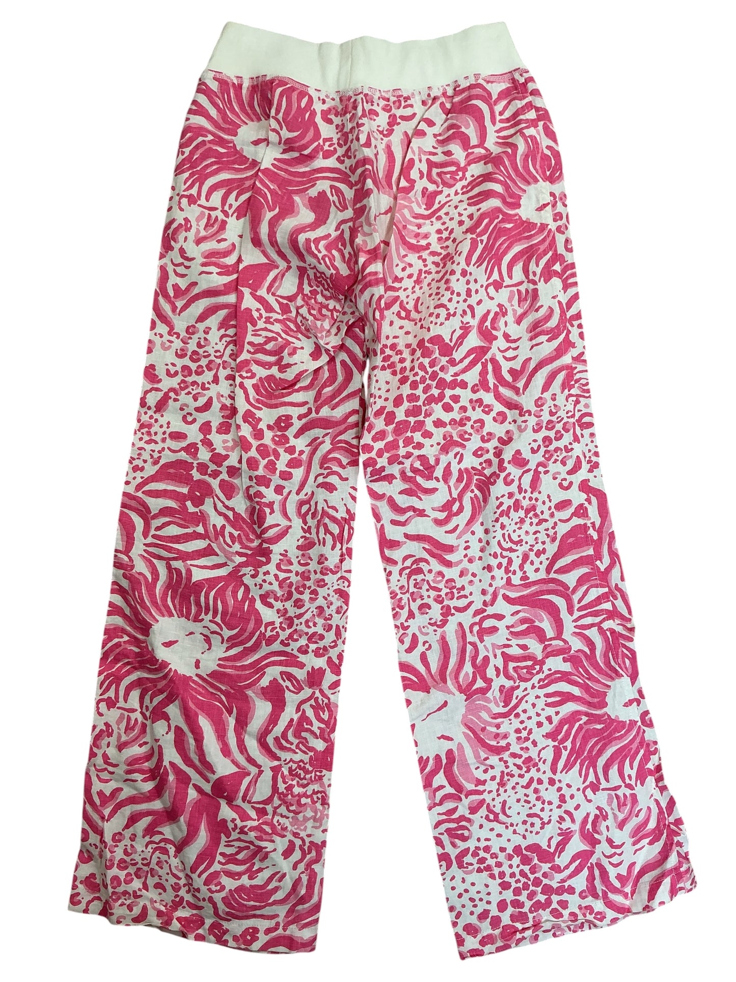 Lilly Pulitzer Beach Pants Pink Sun Ray Shimmy Shimmy Leon - Size M