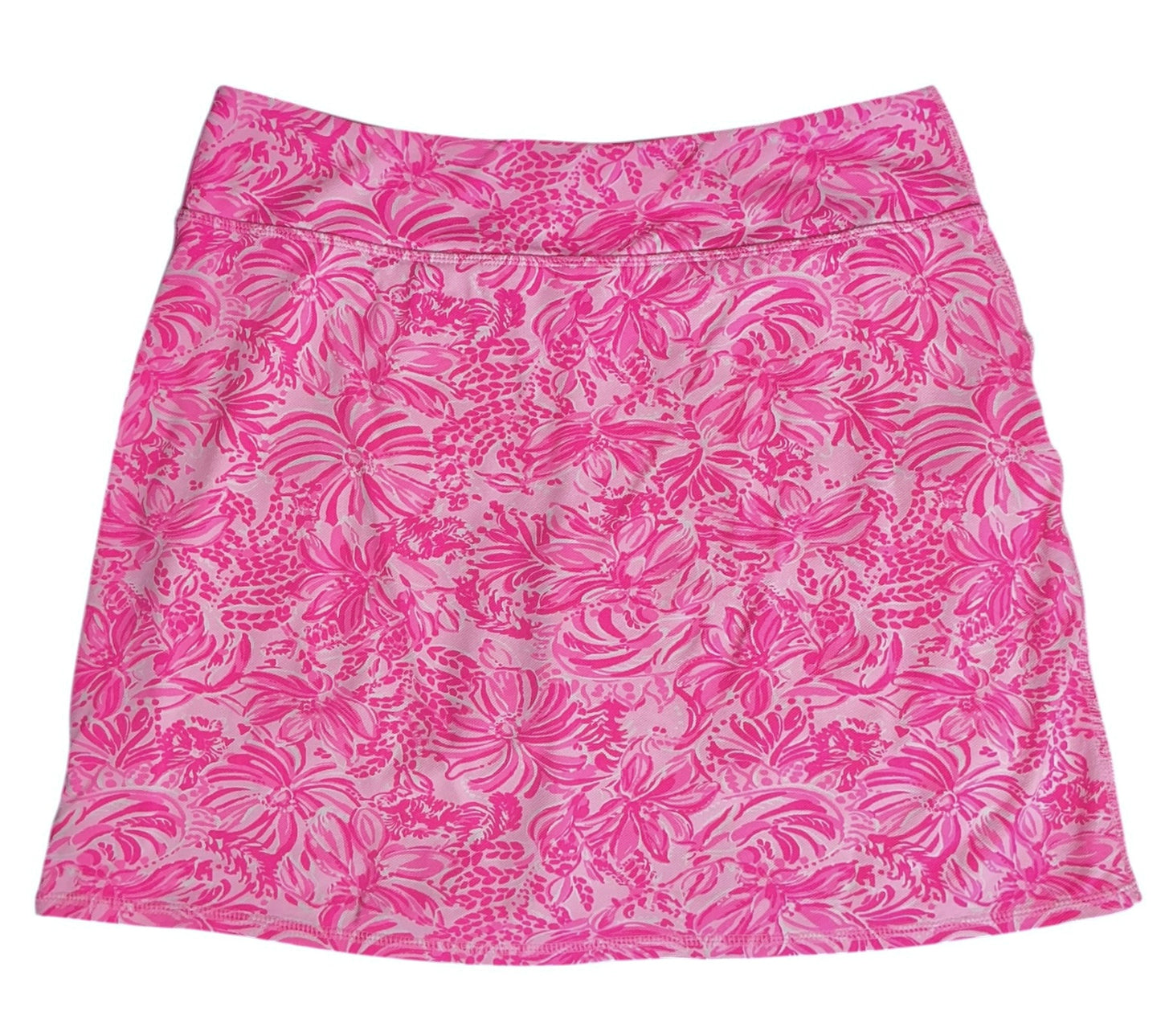 Lilly Pulitzer UPF 50+ Luxletic Maryana Skort Pink Blossom Foxy Llama - Size S