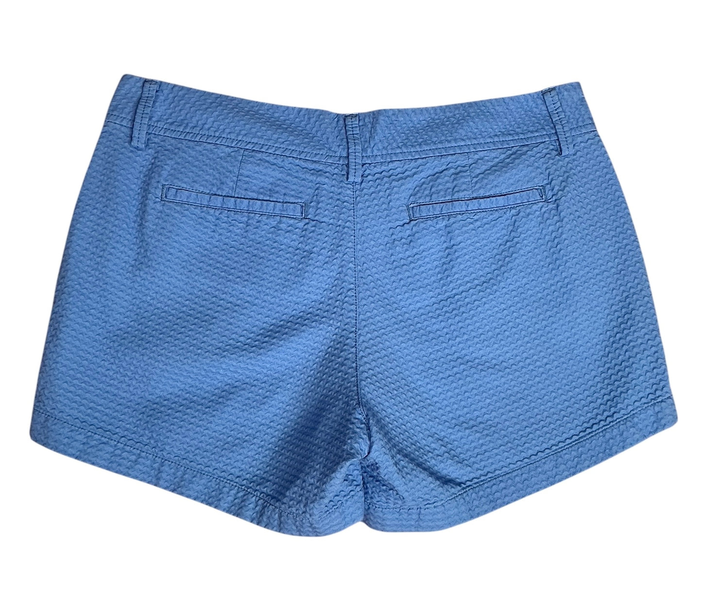 Lilly Pulitzer Callahan Short Navy Blue Textured Seersucker - Size 10