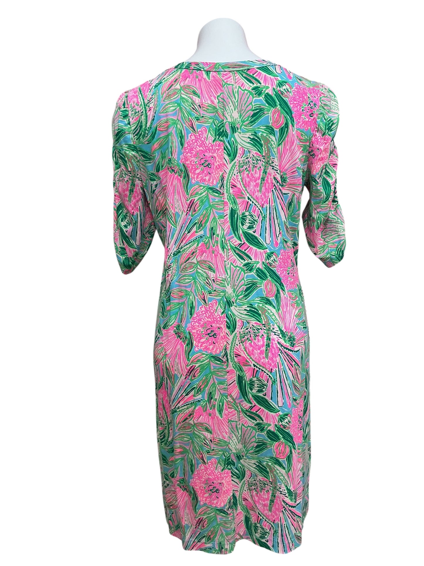 Lilly Pulitzer Belden T Shirt Dress Blue Horizon Coming In Hot - Size L