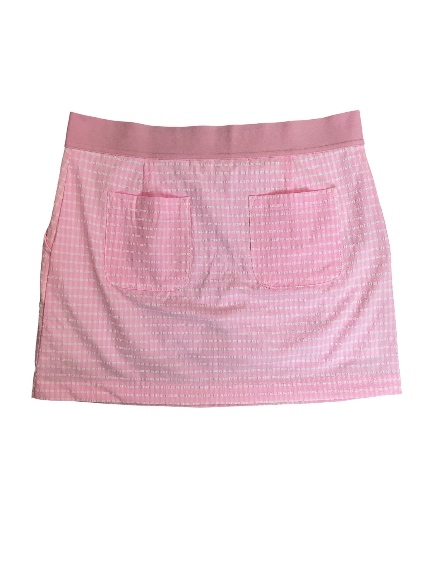 Lilly Pulitzer NWT Aona Skort UPF 50+ Conch Shell Pink Performance Gingham - Size 6