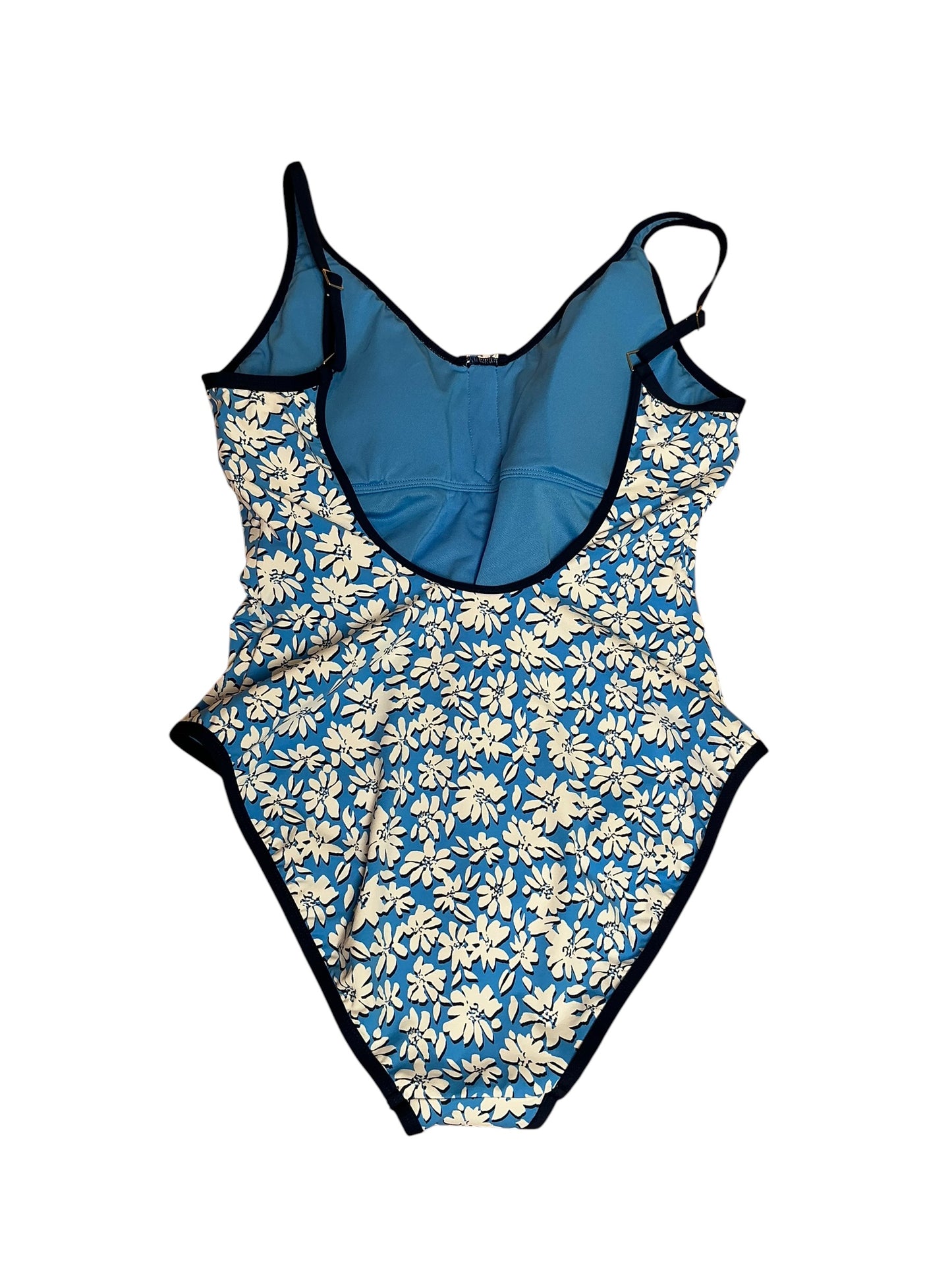 Lilly Pulitzer NWT Baela One Piece Lunar Blue Palm Beach Petals - Size 10
