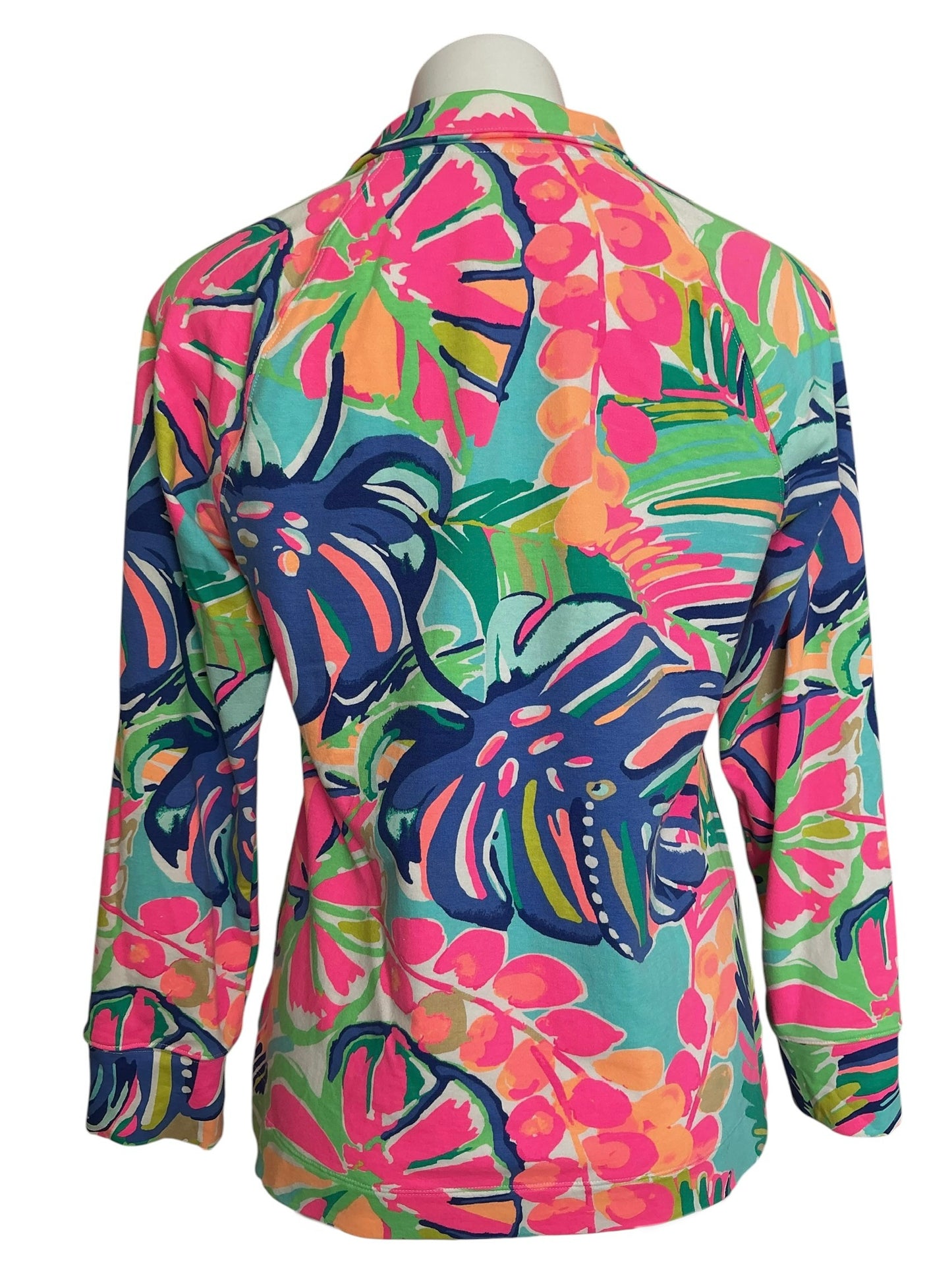 Lilly Pulitzer Skipper Popover Top Exotic Garden - Size M