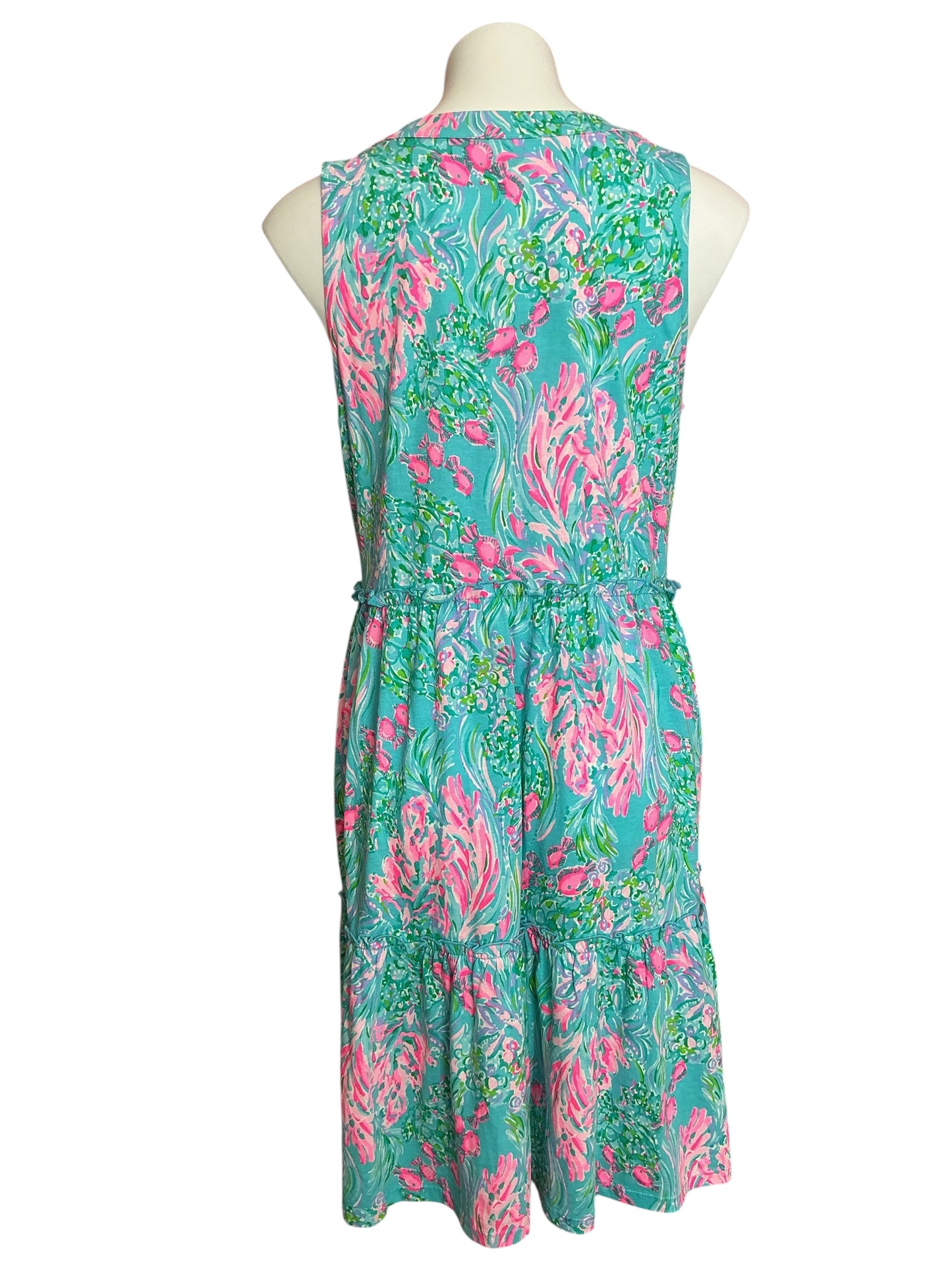 Lilly Pulitzer Lorina Swing Dress Snappy Turtle - Size M