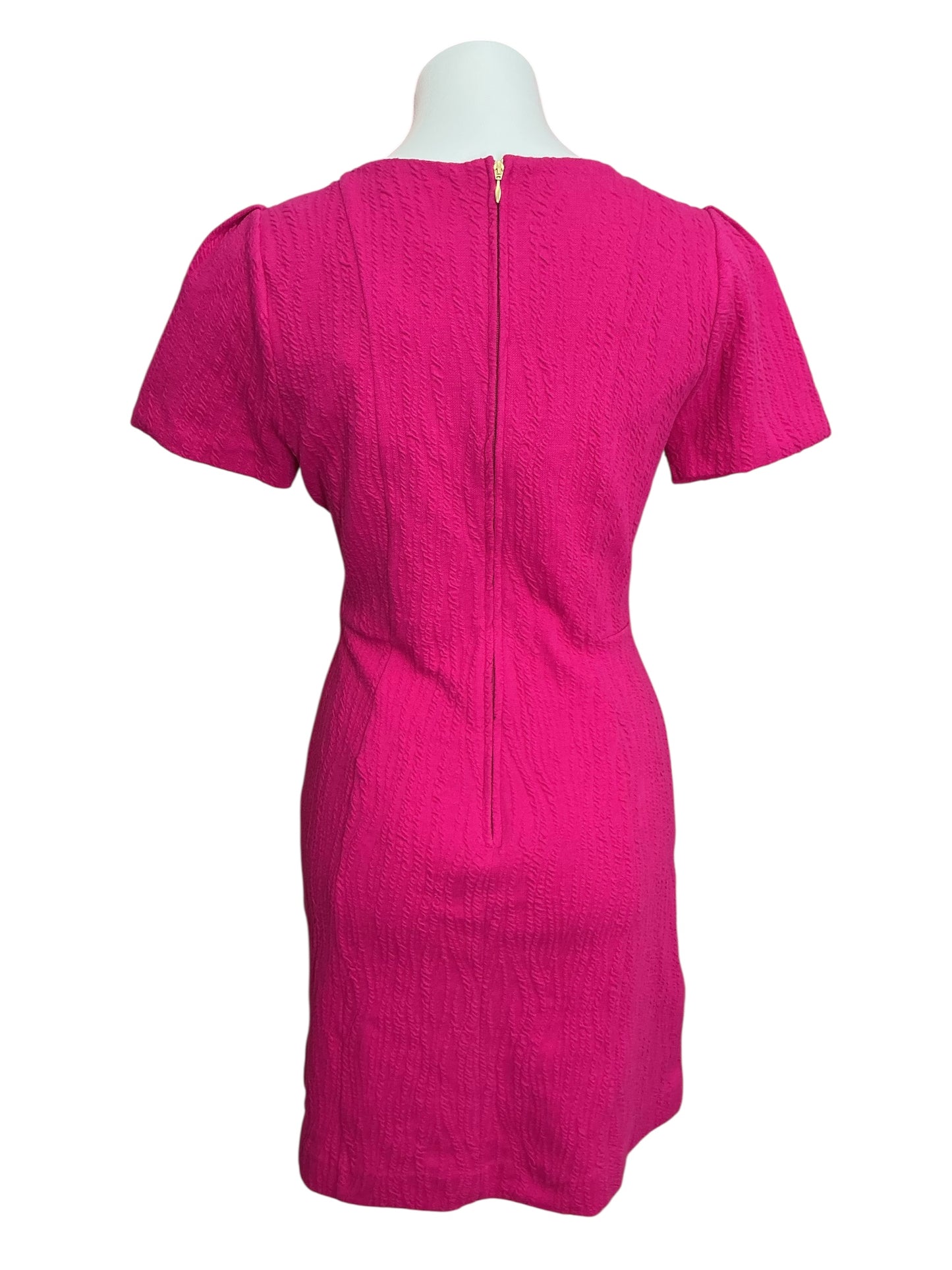 Lilly Pulitzer NWT Brinley Stretch Shift Mystique Pink Wavy Knit Jacquard - Size M
