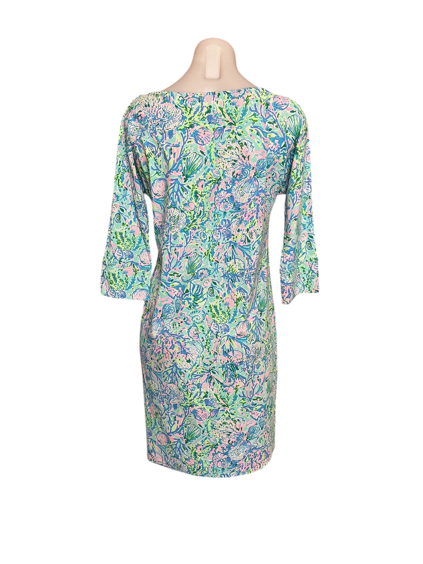 Lilly Pulitzer NWT Braedyn UPF 50+ Dress - Surf Blue Soleil It On Me - Size XS