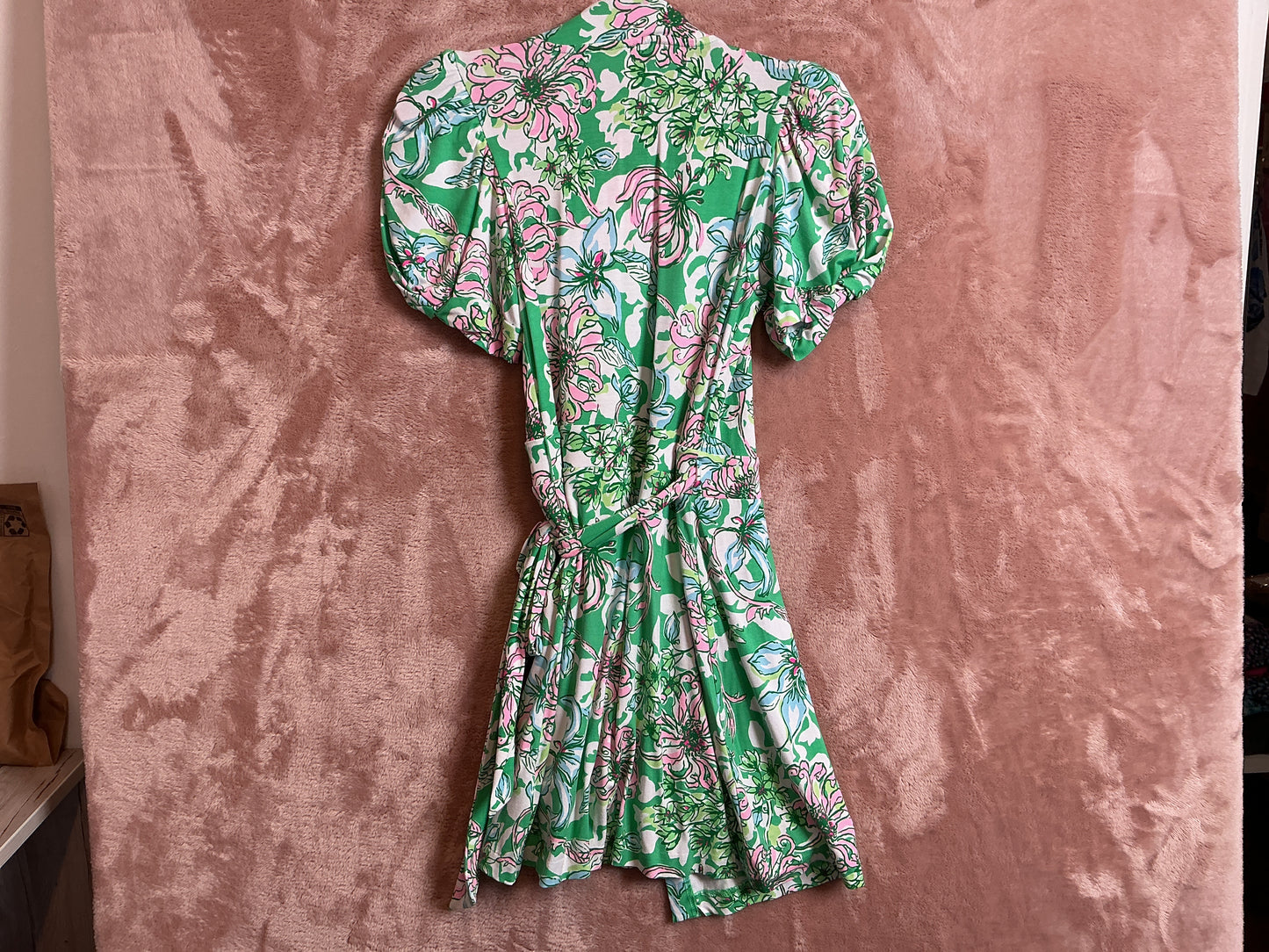 Lilly Pulitzer NWT - Sailynn Short-Sleever R - Spearmint Blossom Views - Size XS