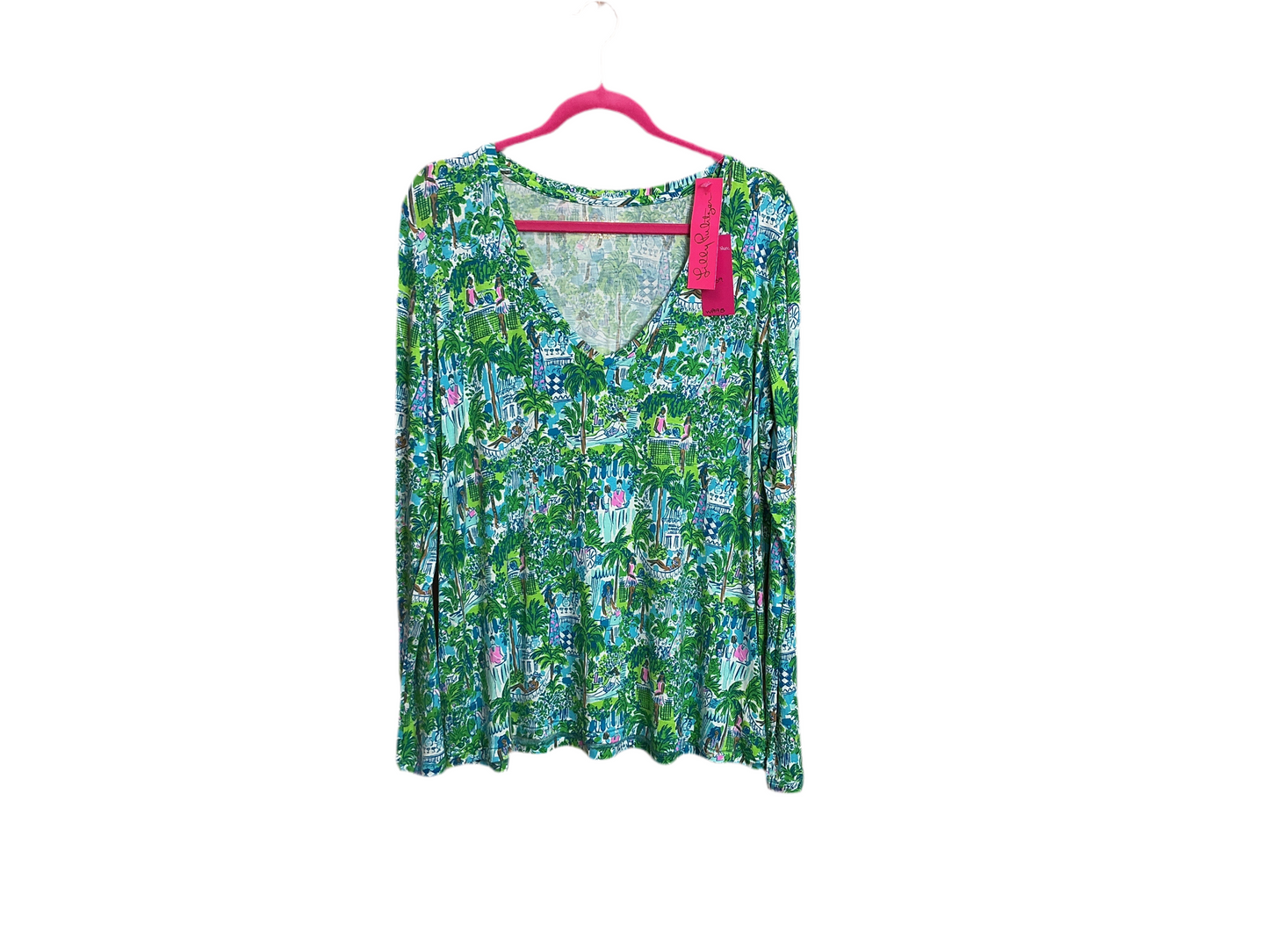 Lilly Pulitzer NWT, PJknit Top, Sprout Green Size XL
