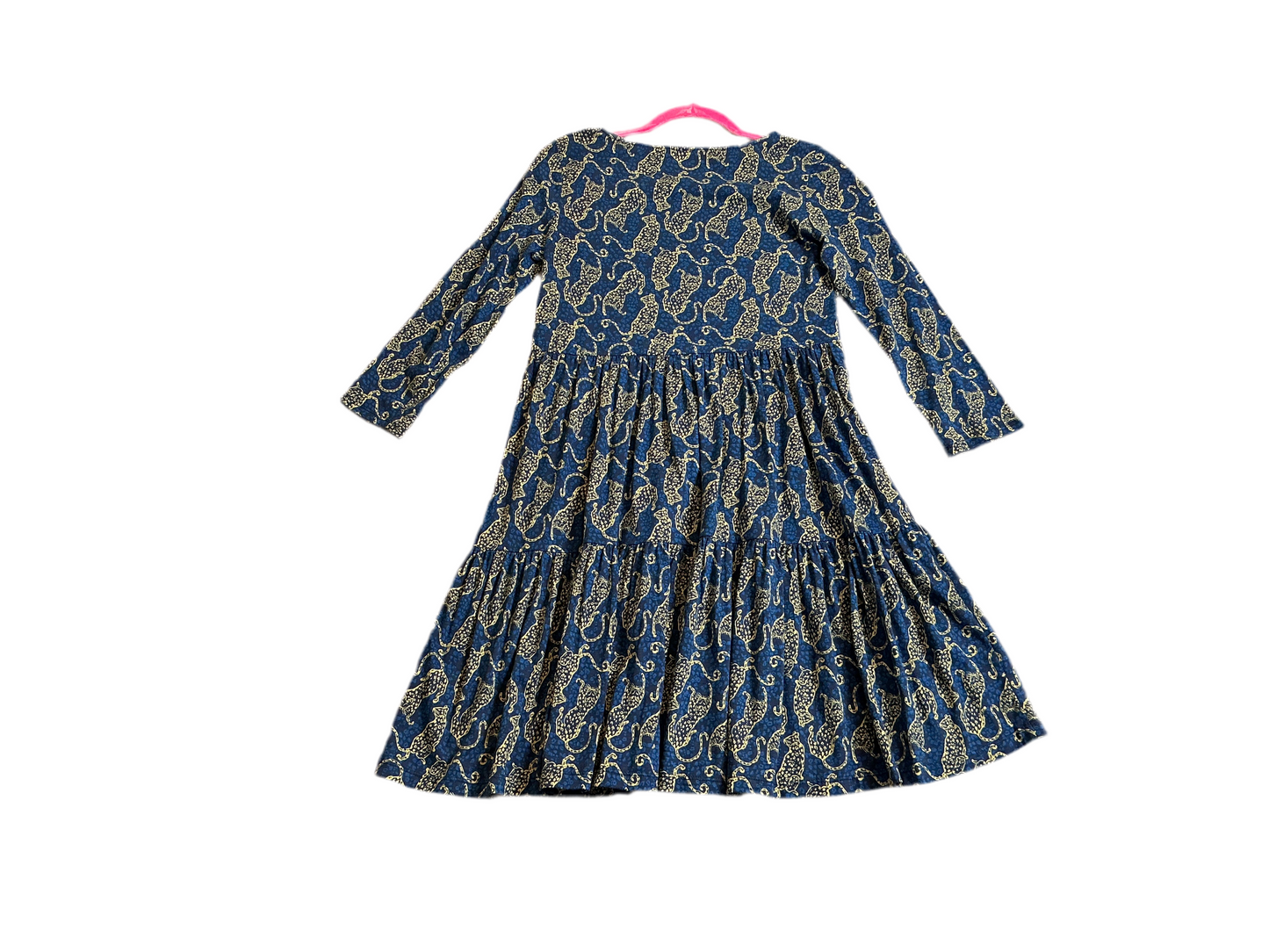 Lilly Pulitzer Geanna 3/4 Sleeve Dress in the "Low Tide Navy Easy To Spot" cheetah print - Size XS