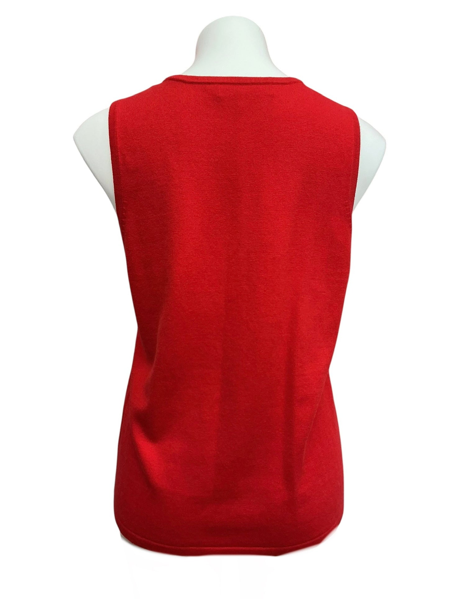 Lilly Pulitzer Nariah Sweater Tank Top Mizner Red - Size L