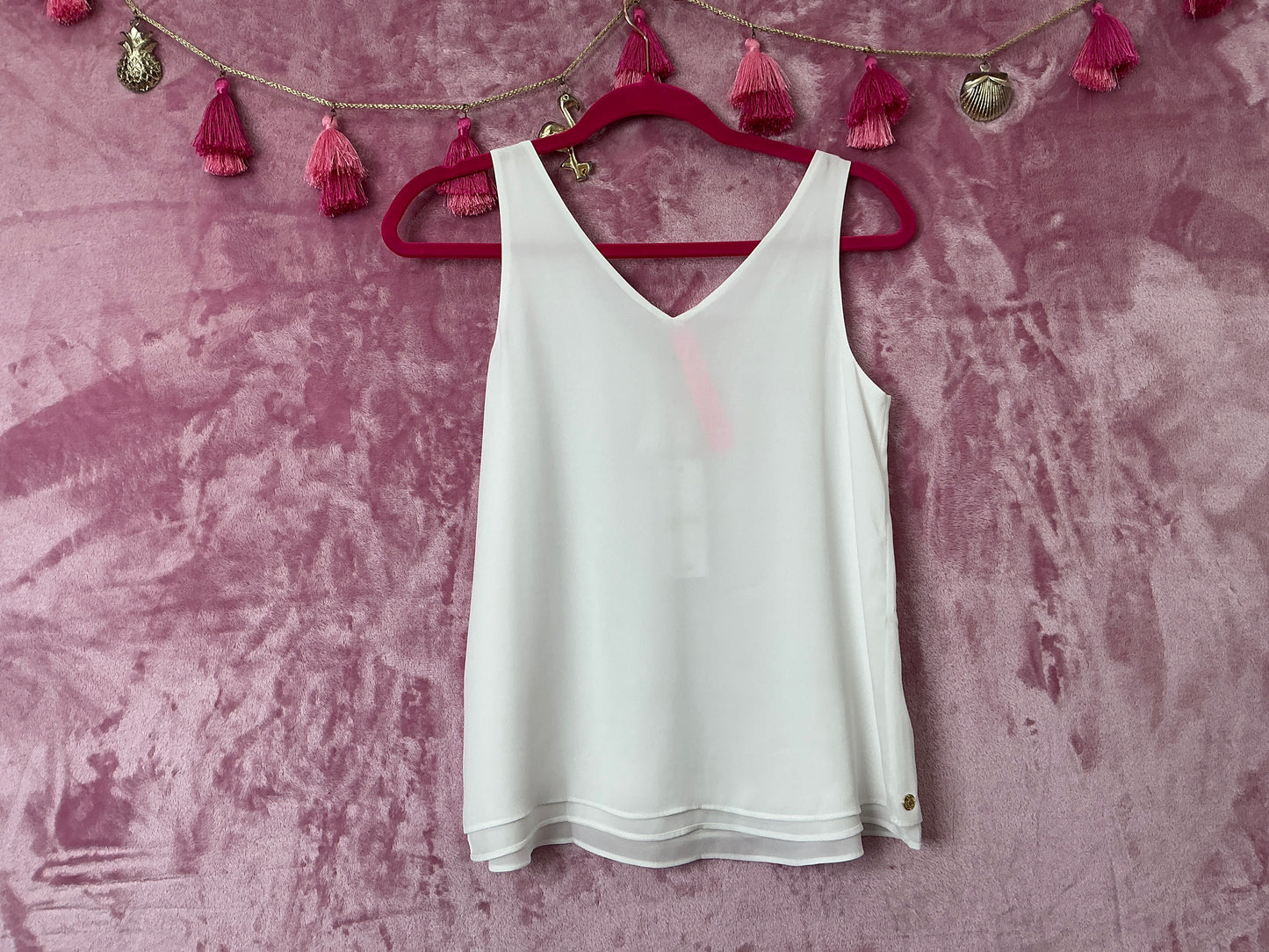 Lilly Pulitzer NWT Florin Straight Hem To Resort White - Size XXS