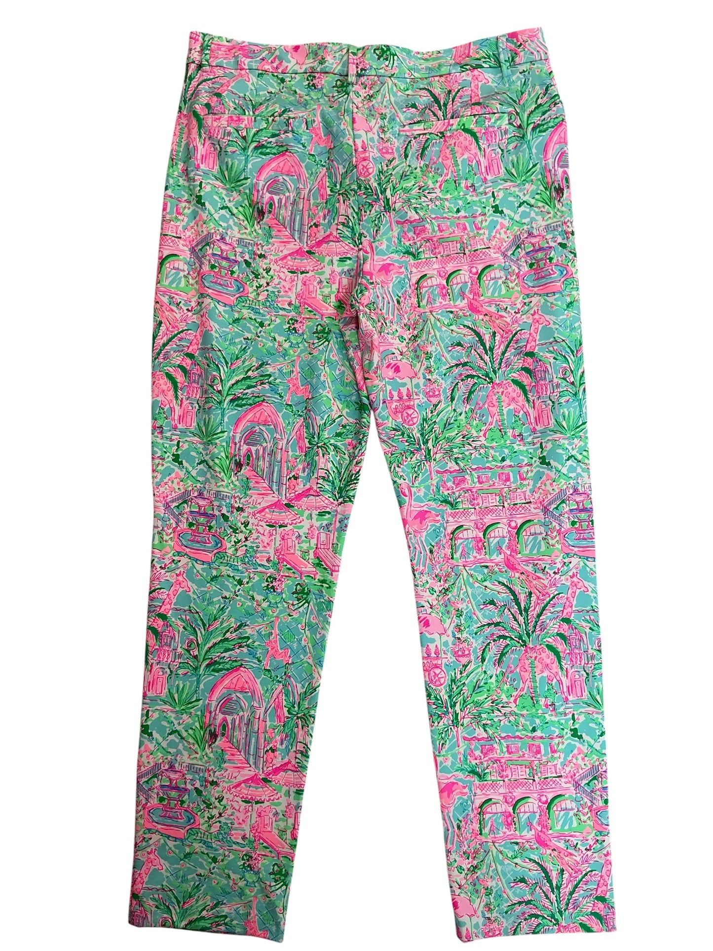 Lilly Pulitzer NWT Kelly Knit Pants Bali Blue Spotted On Worth - Size 16