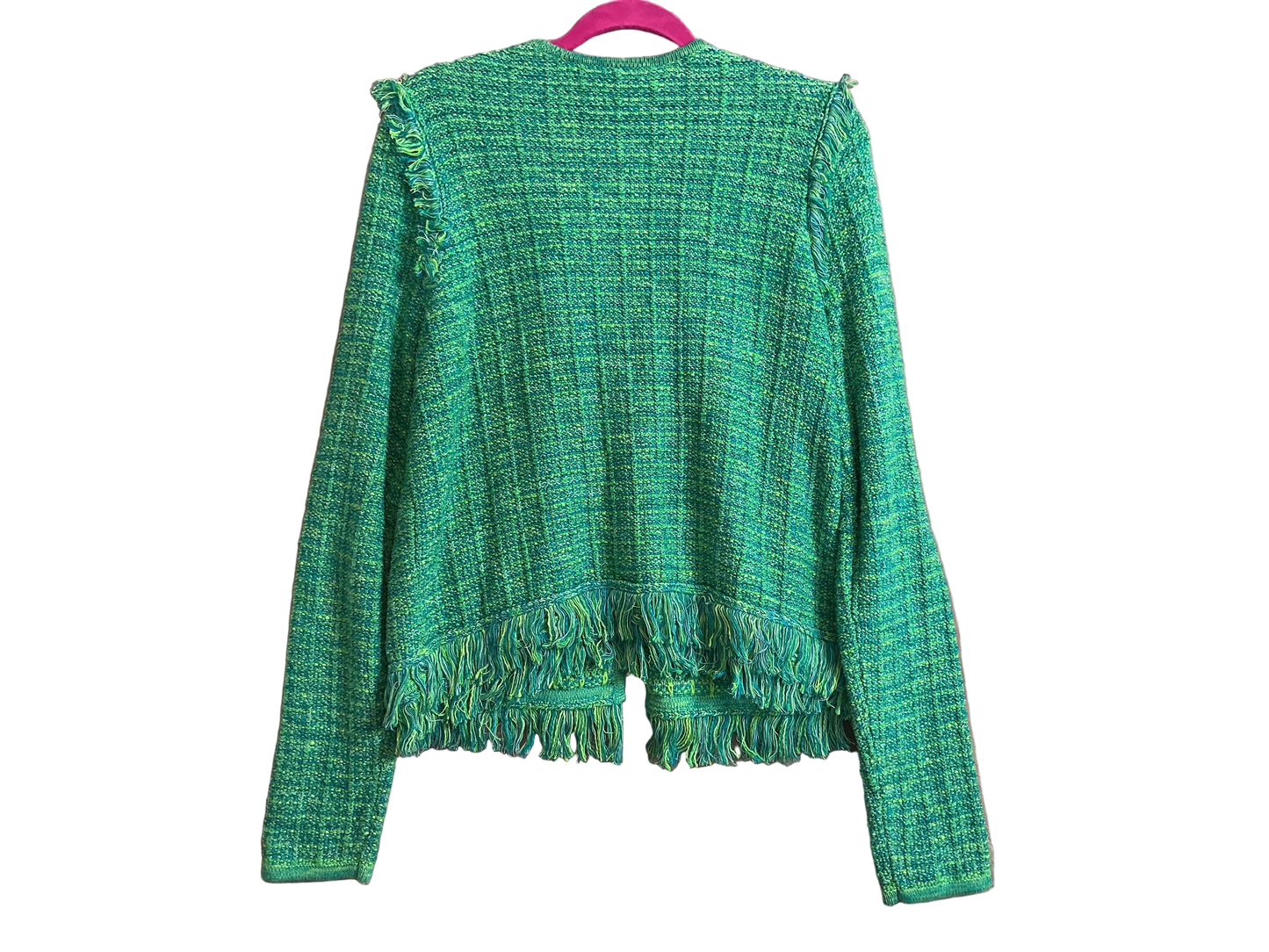 Lilly Pulitzer NWT - Simora Cardigan - Bright Agate Green Exotic Tweed - Size L