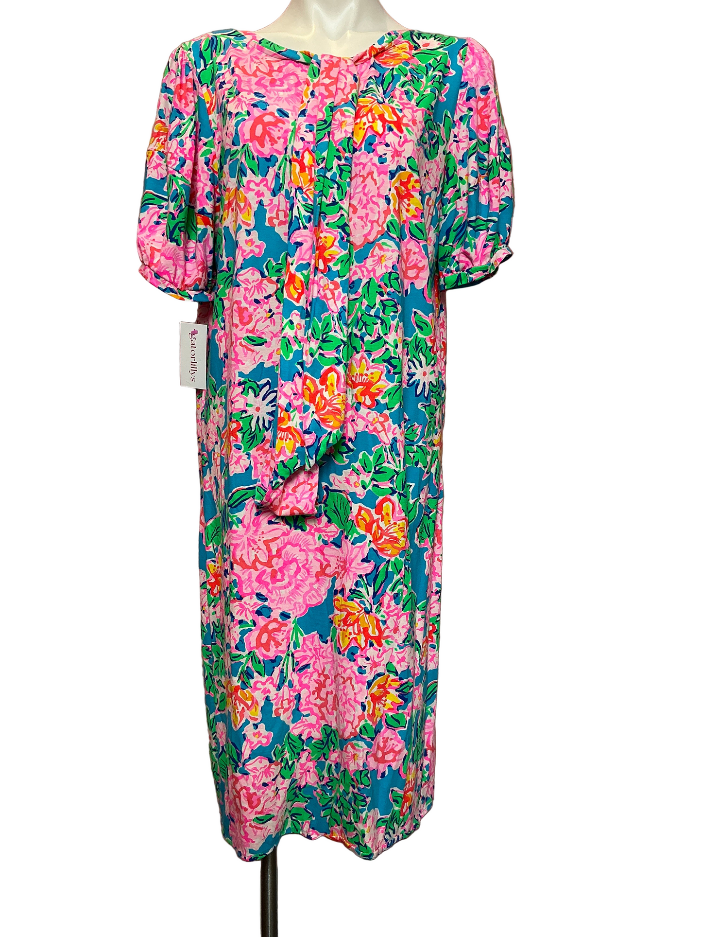 Lilly Pulitzer Isolde Dress Rose To The Occasion - Size XL