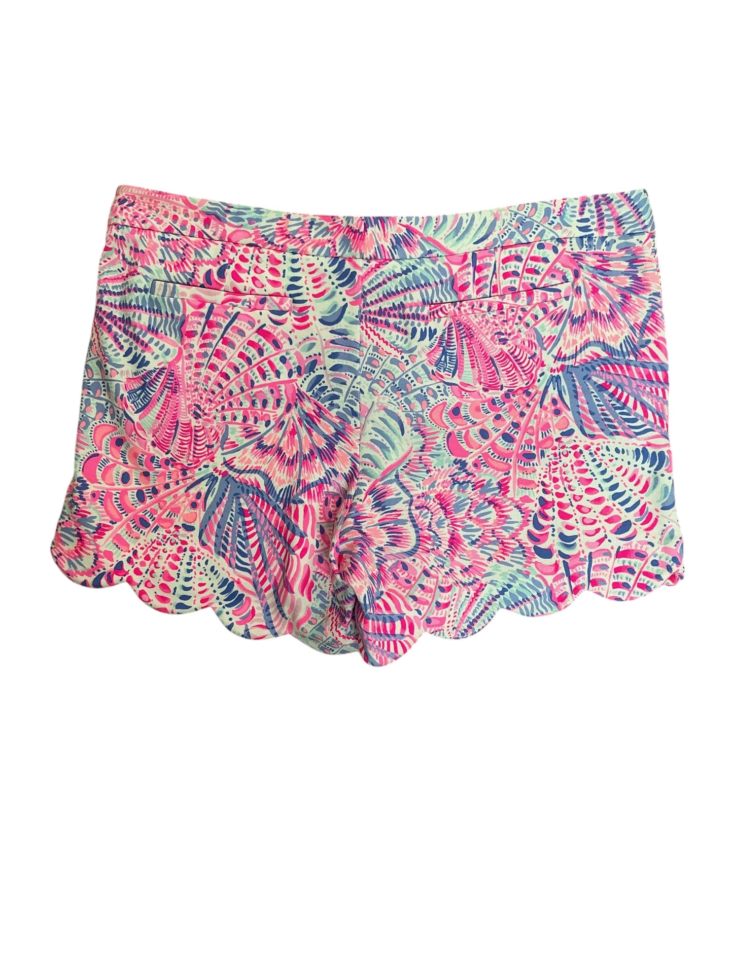 Lilly Pulitzer Buttercup Scalloped Shorts Flock Full Of Fun - Size 16